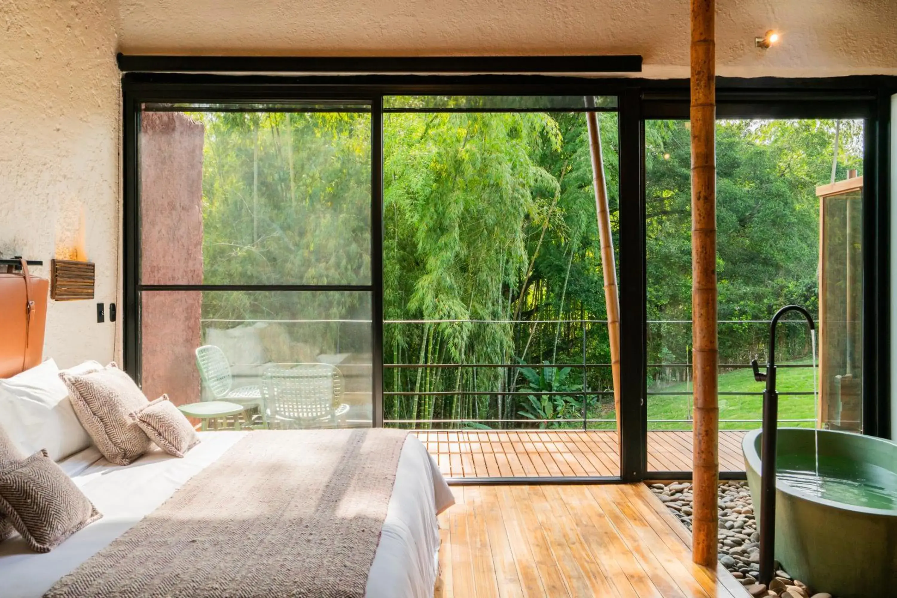 King Suite with Jacuzzi and Sauna in Kawa Bamboo Retreat King Suite with Jacuzzi and Sauna in Kawa Bamboo Retreat