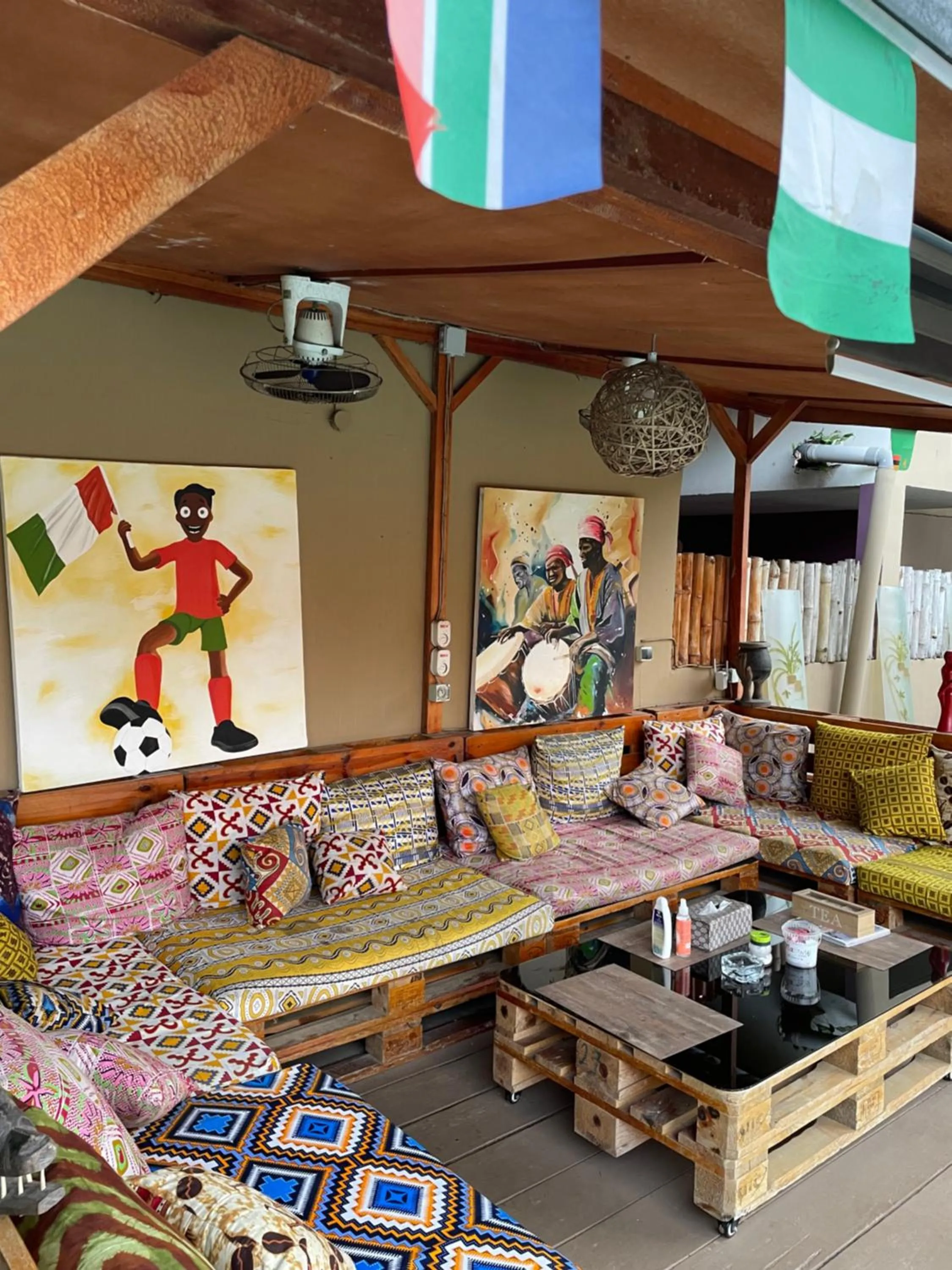 Seating area in Villa Mango