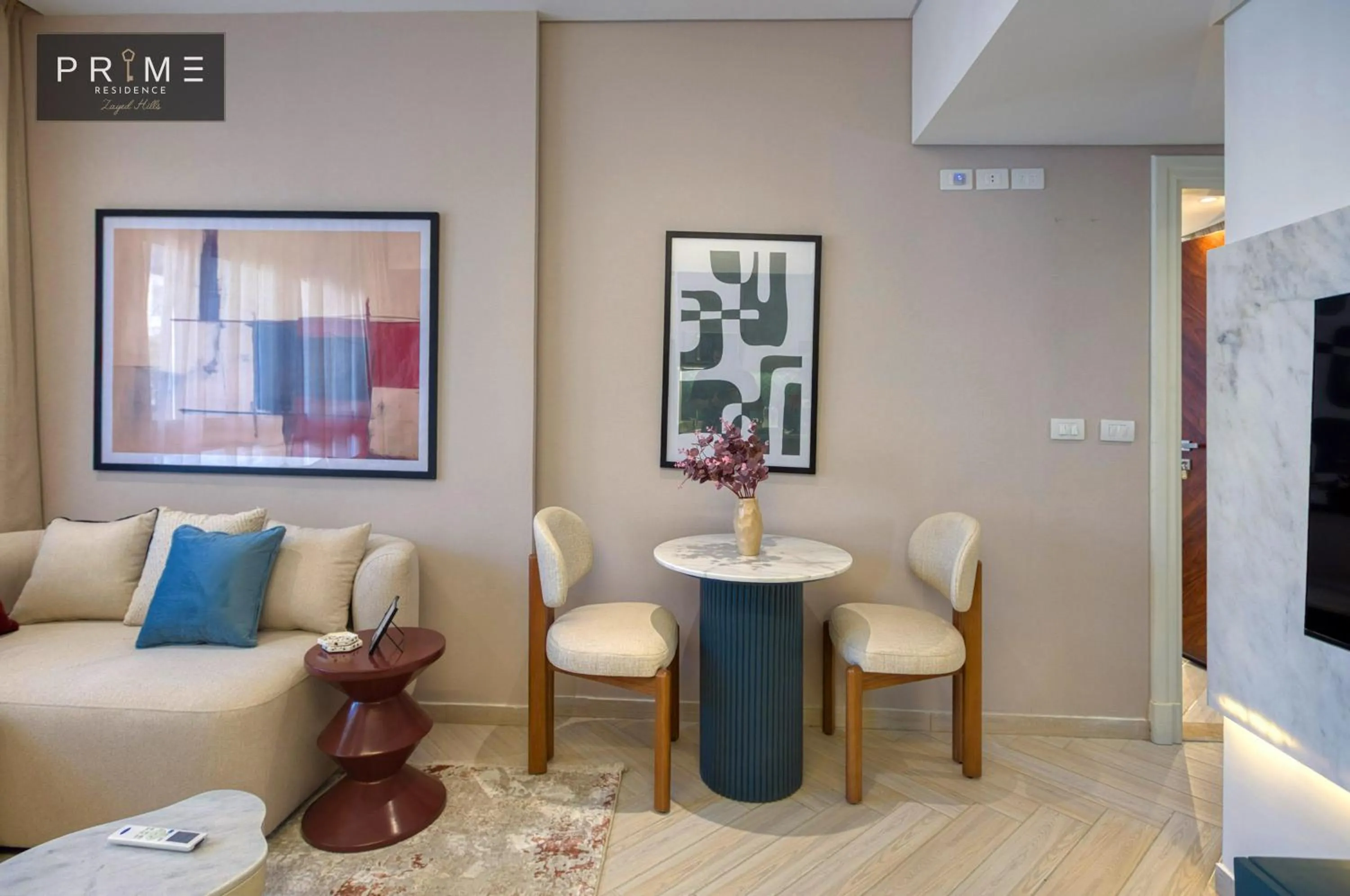 Living room in Prime Residence Zayed Hills