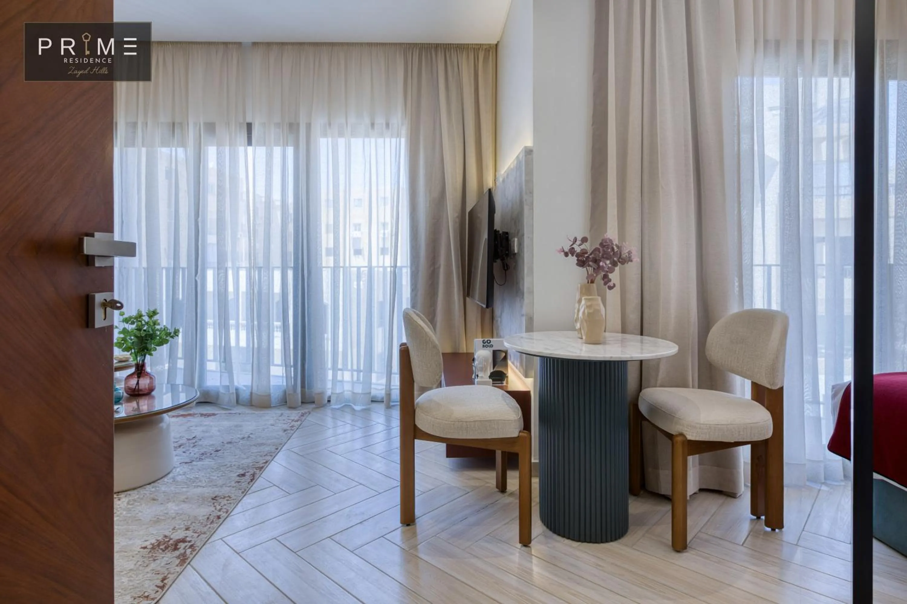 Living room in Prime Residence Zayed Hills