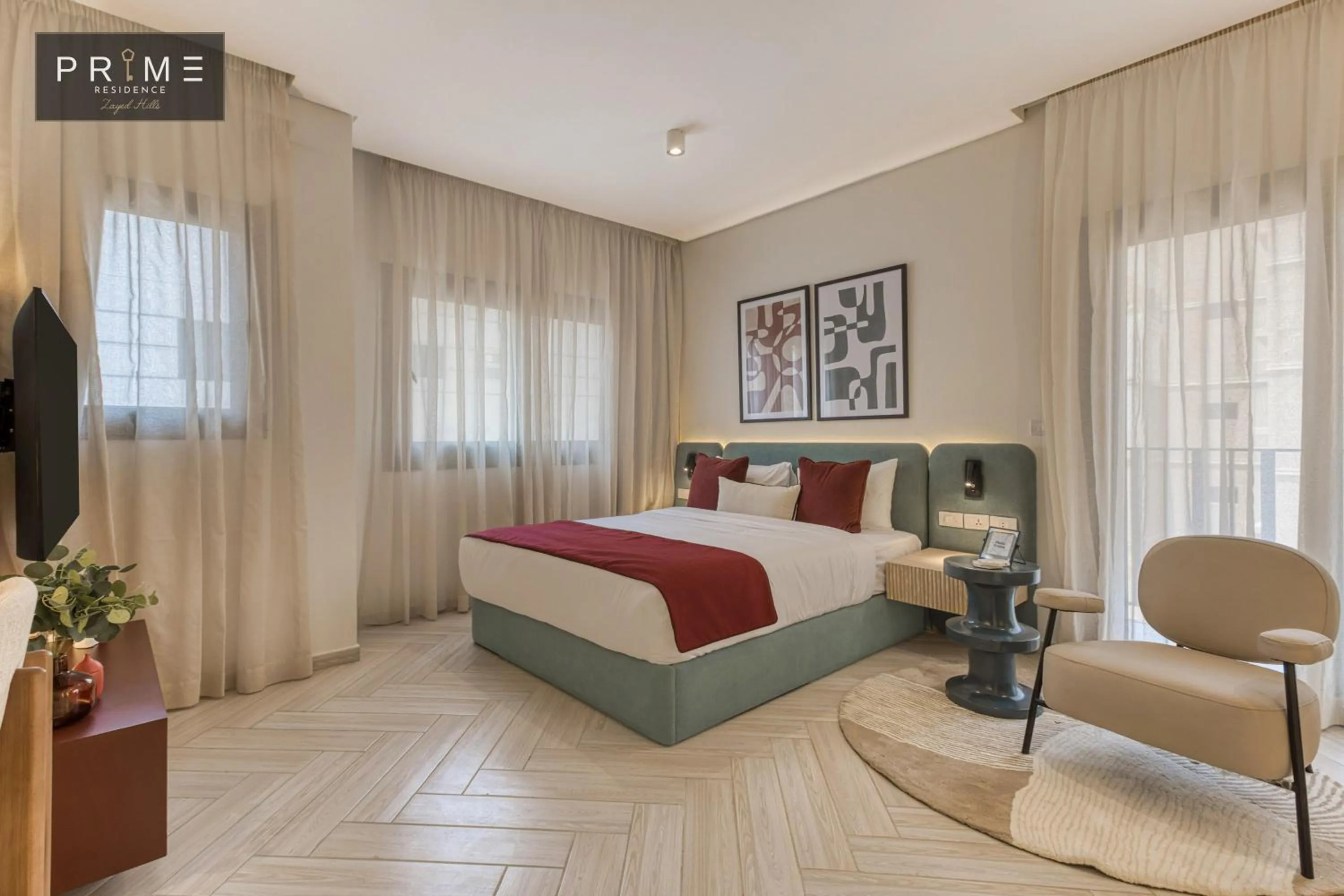 Photo of the whole room, Bed in Prime Residence Zayed Hills
