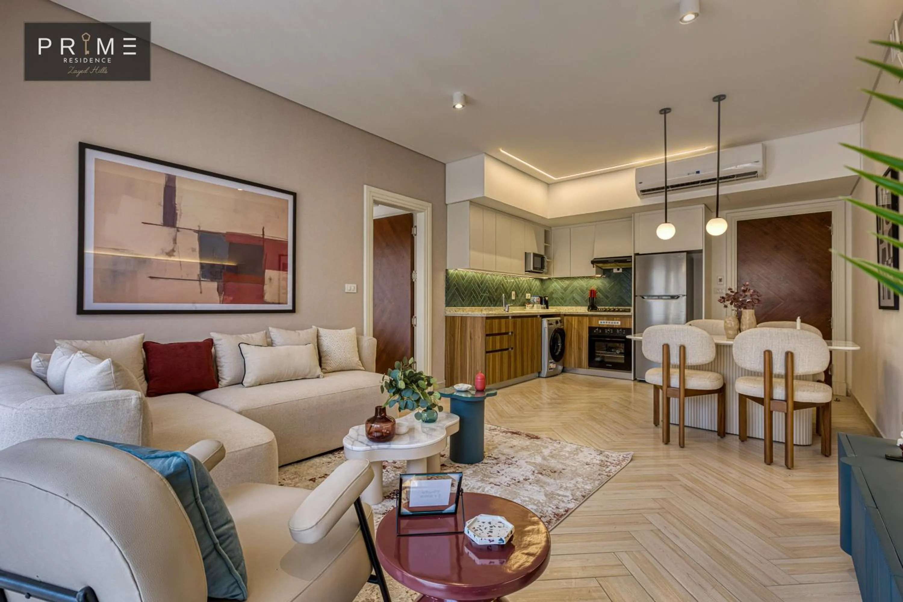 Living room in Prime Residence Zayed Hills