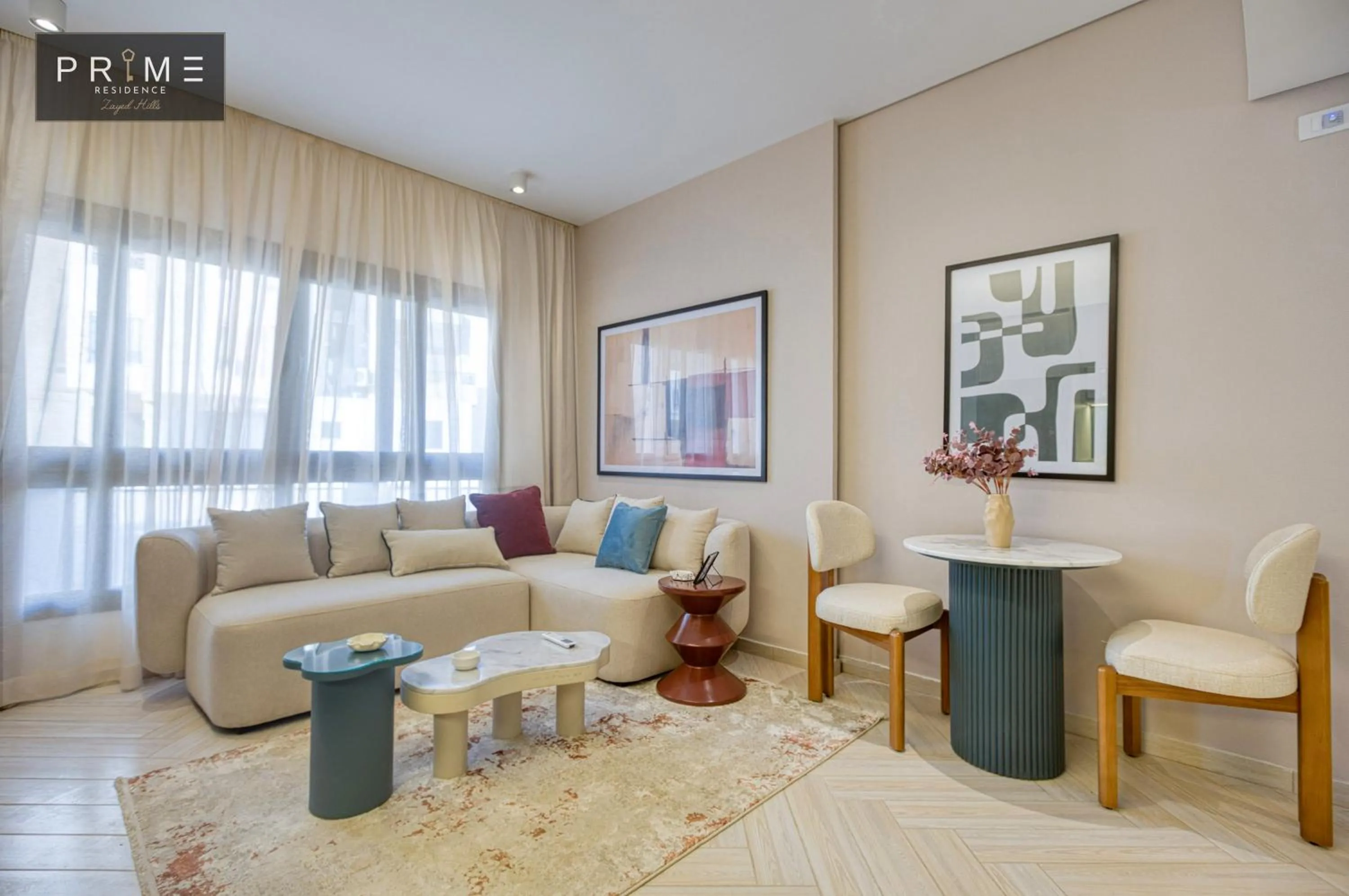 Living room in Prime Residence Zayed Hills