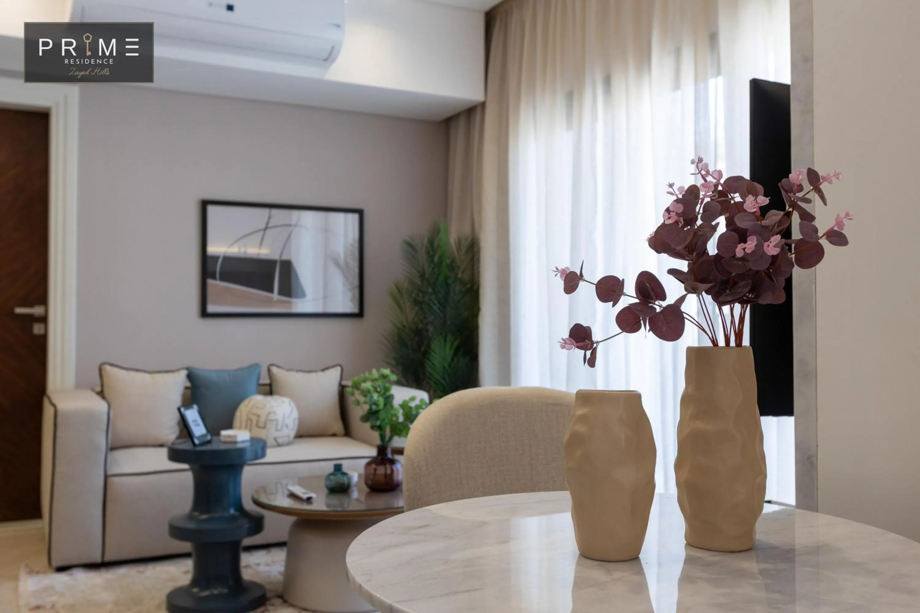 Living room in Prime Residence Zayed Hills