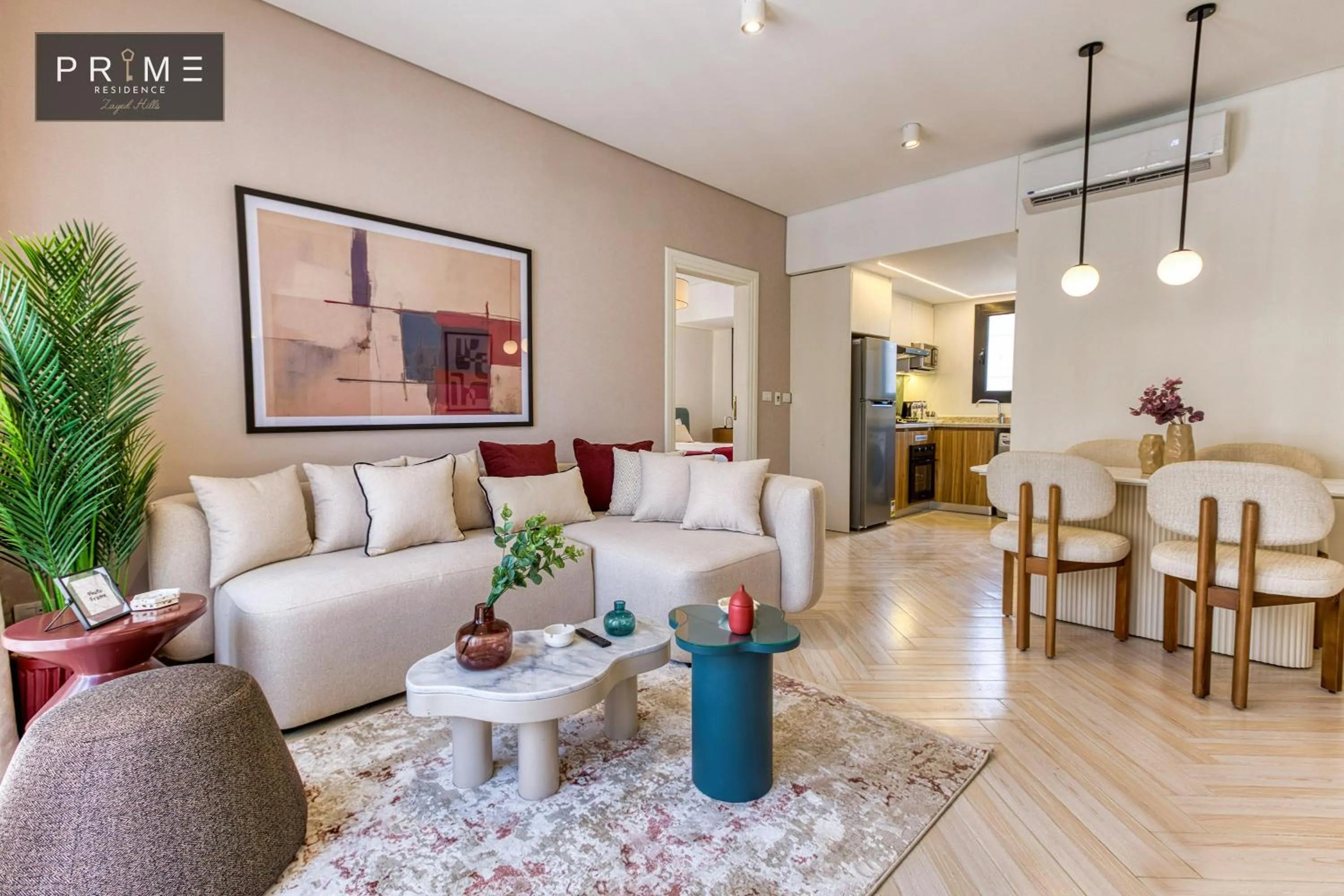 Living room in Prime Residence Zayed Hills