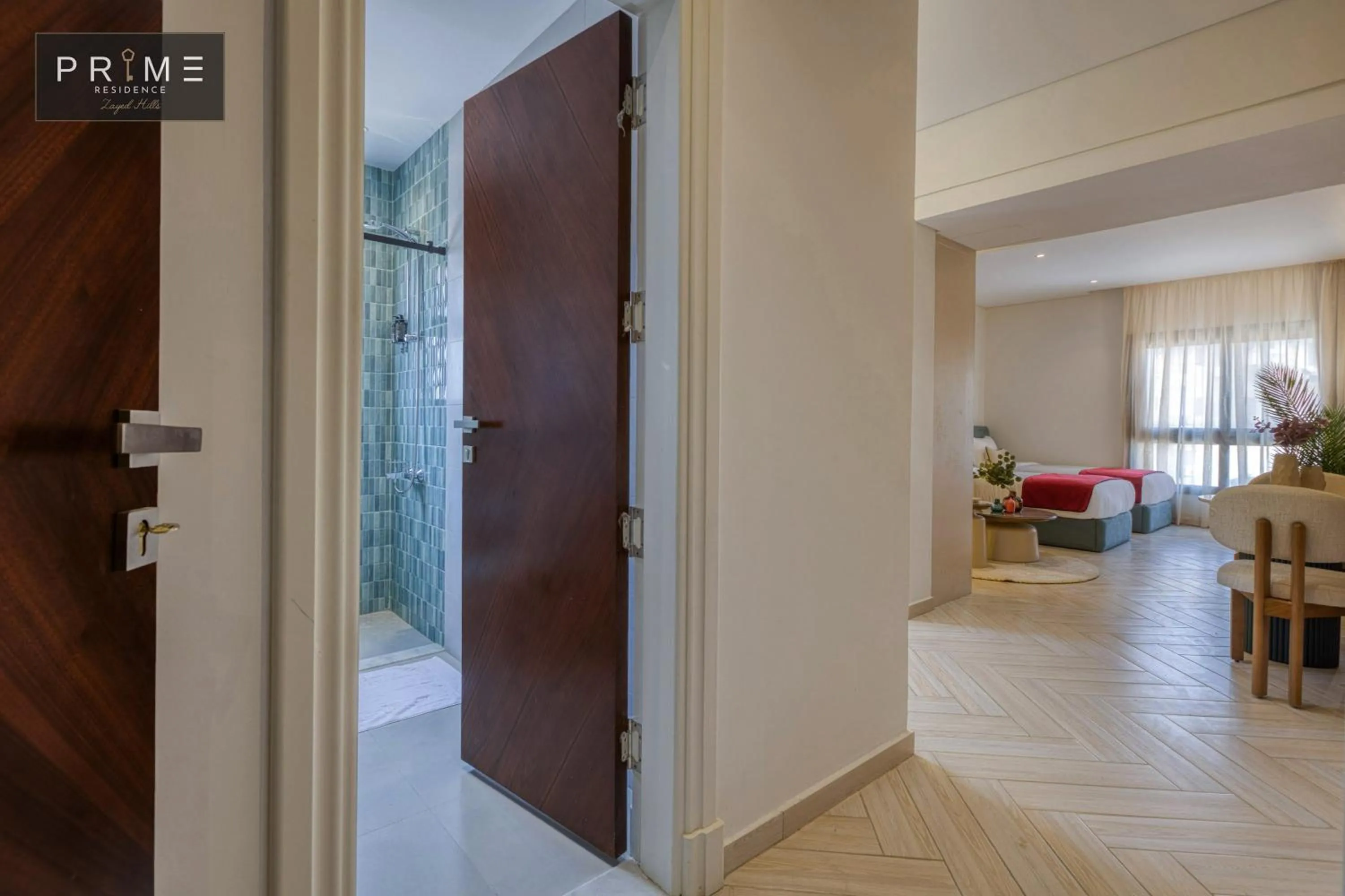 Living room in Prime Residence Zayed Hills