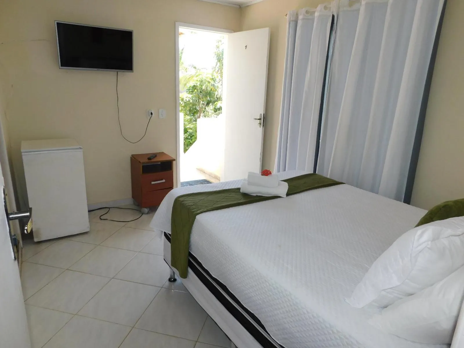 Bed in Pousada Luzes de Geribá