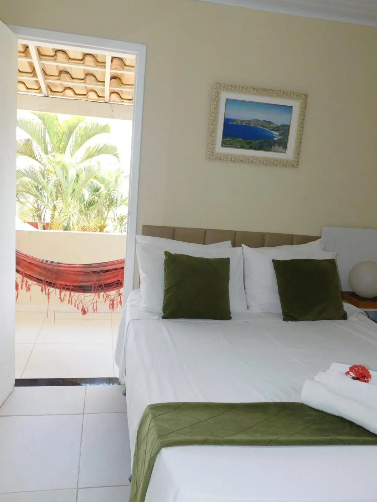 Bed in Pousada Luzes de Geribá