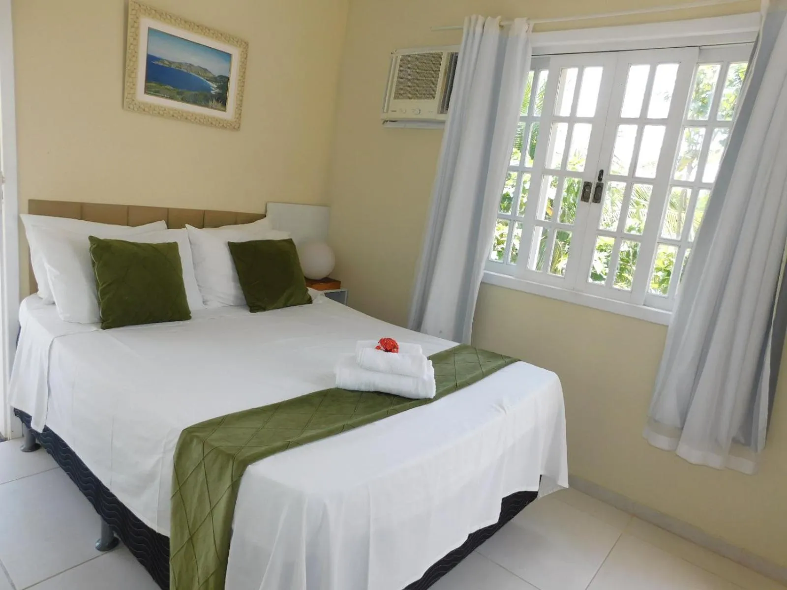 Bed in Pousada Luzes de Geribá