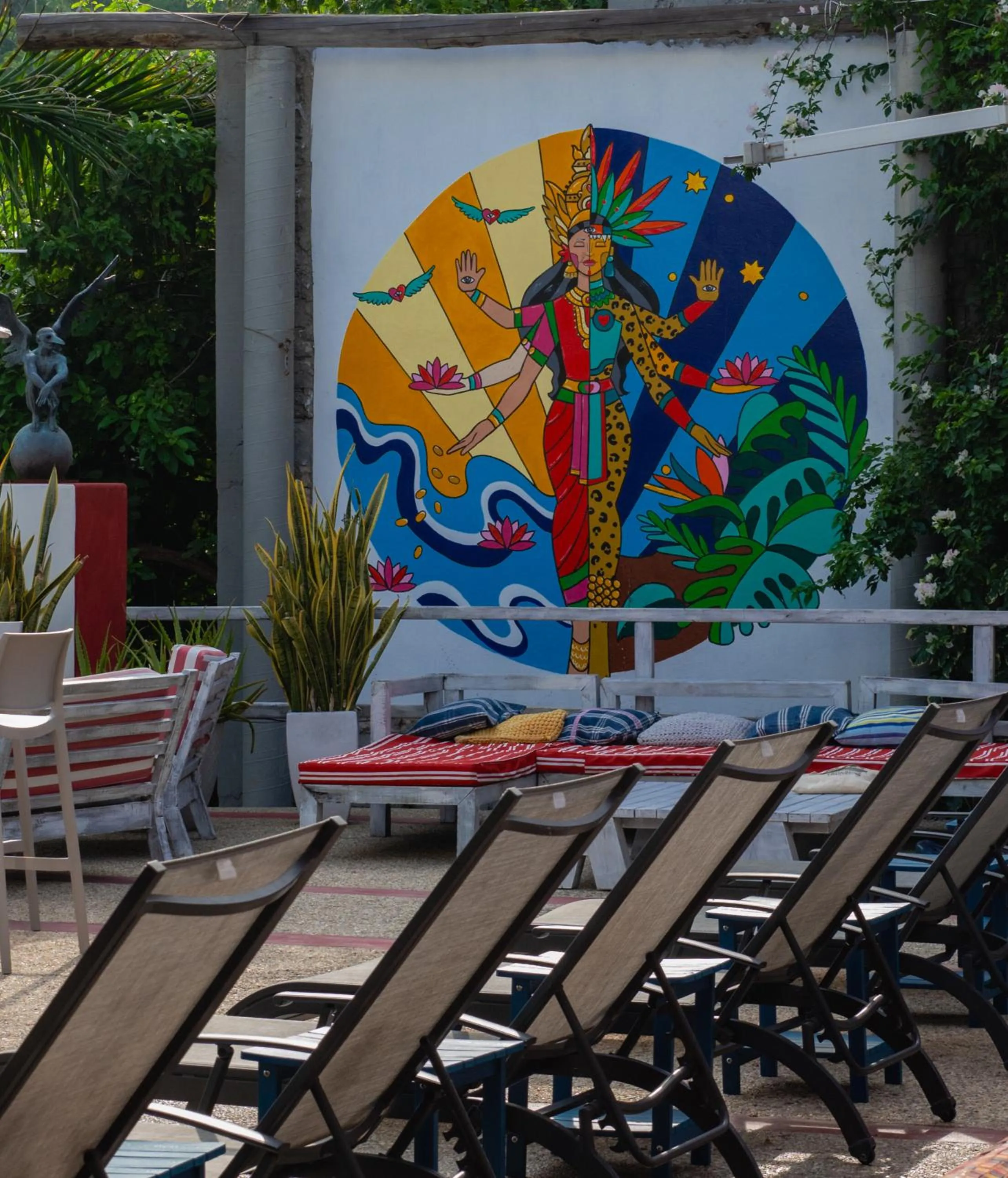 Decorative detail in Villa Aikia (Adults Suites A/C)