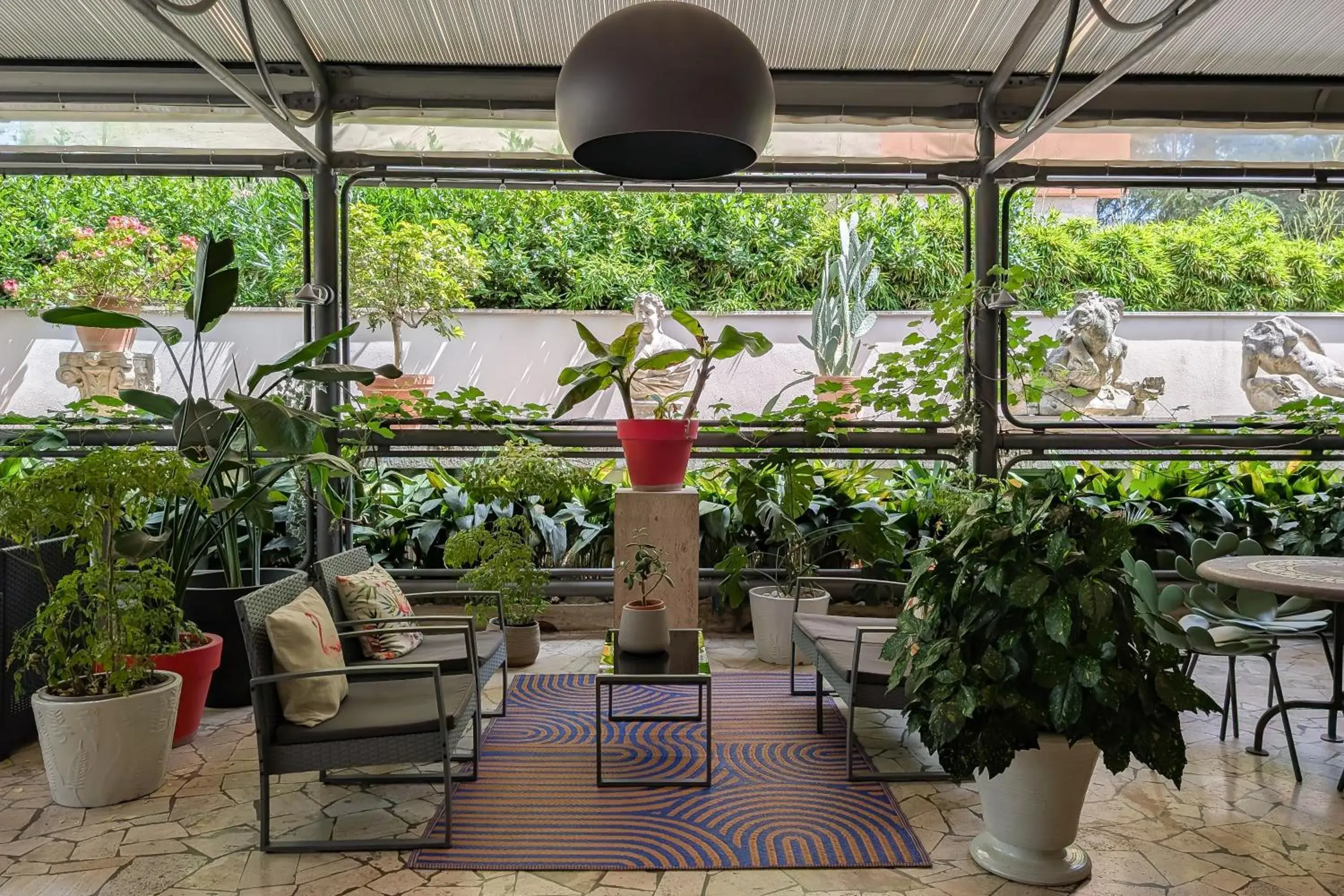 Garden view in Hotel Dei Congressi Garden view in Hotel Dei Congressi