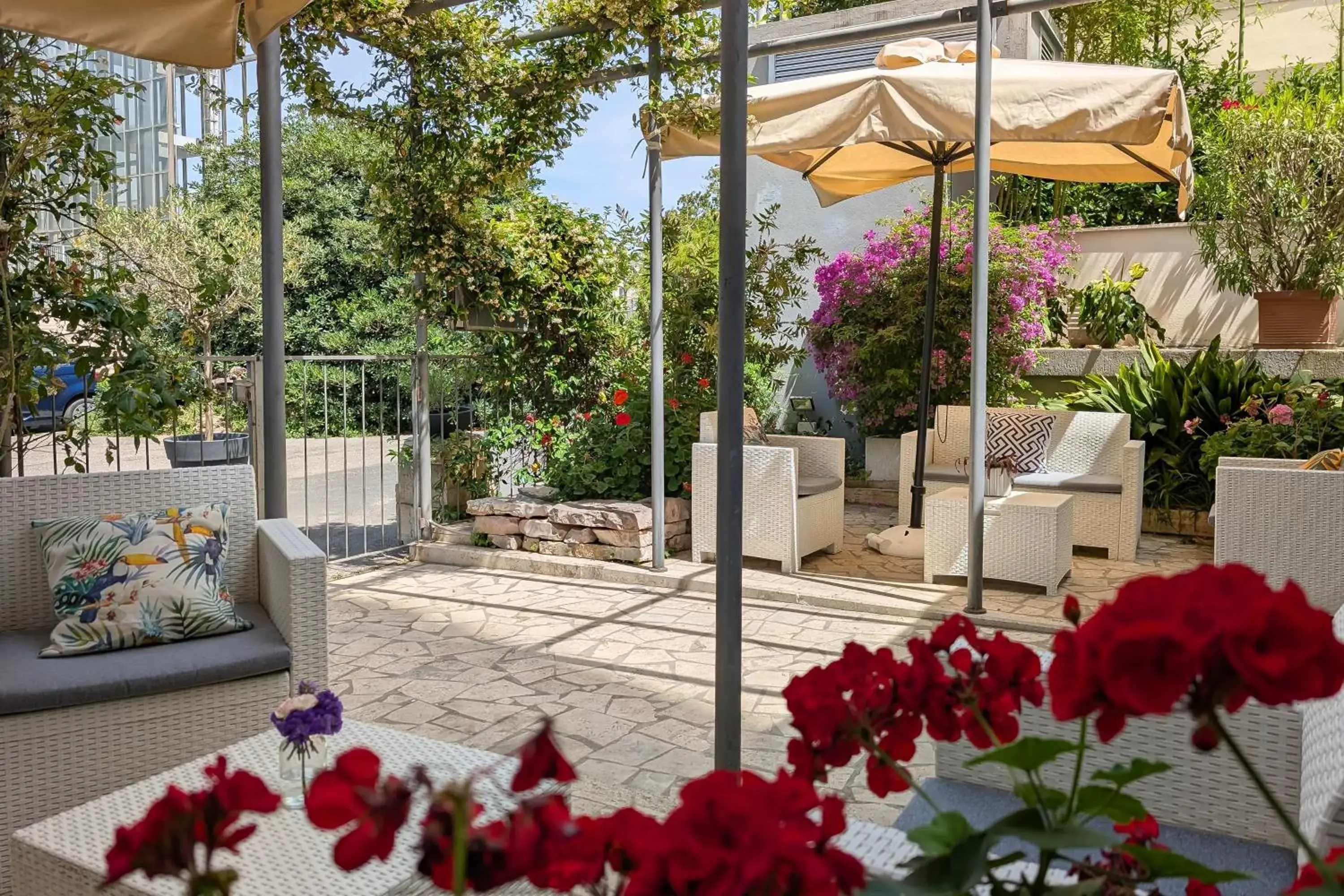 Garden view in Hotel Dei Congressi Garden view in Hotel Dei Congressi