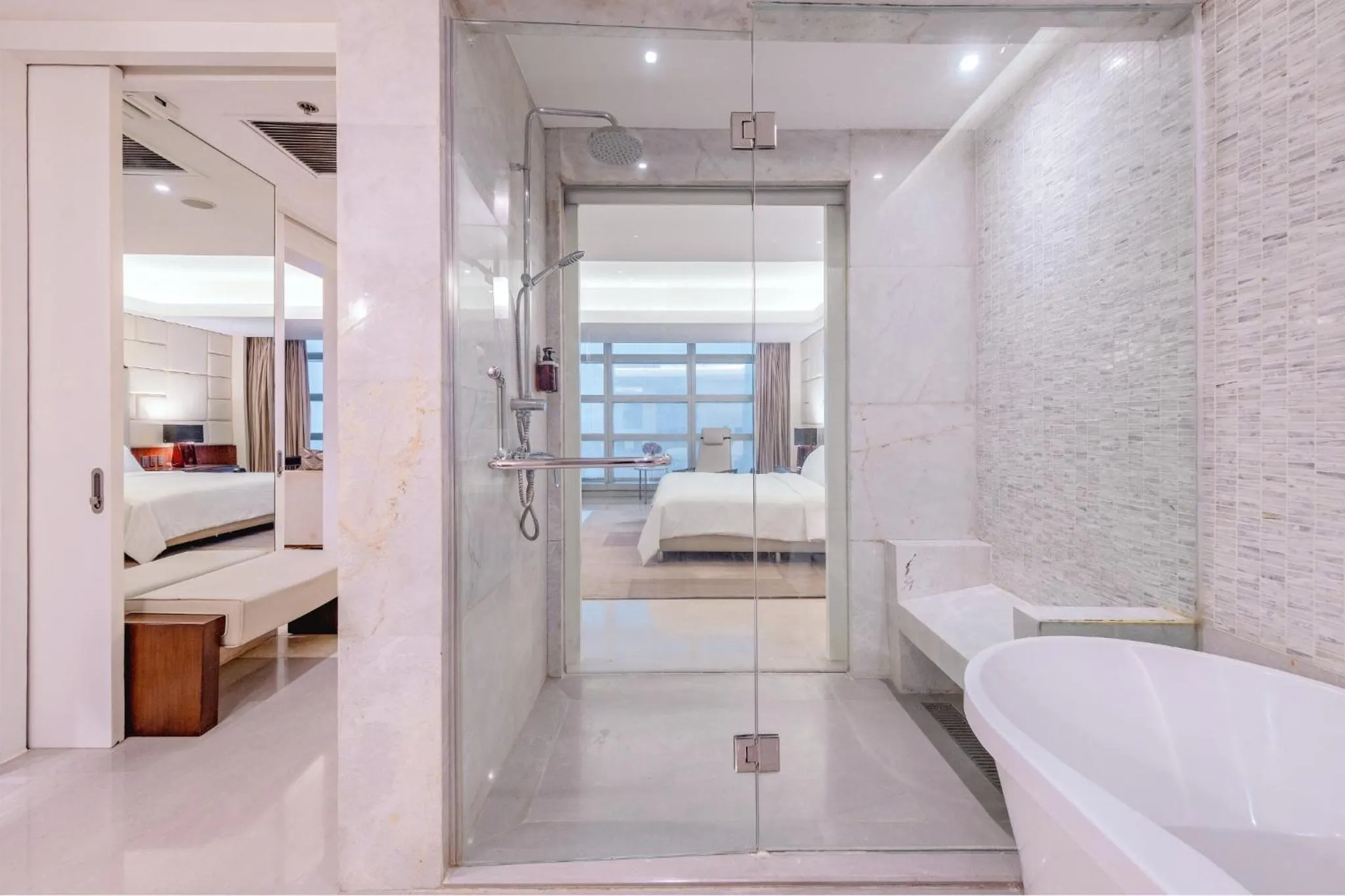 Shower, Bed in Richmonde Hotel Iloilo