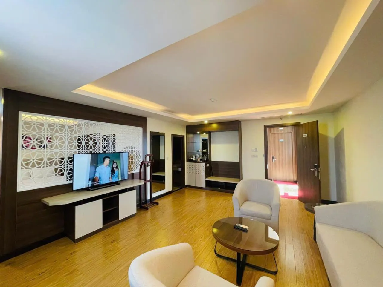 Communal lounge/ TV room in Muong Thanh Grand Quang Nam