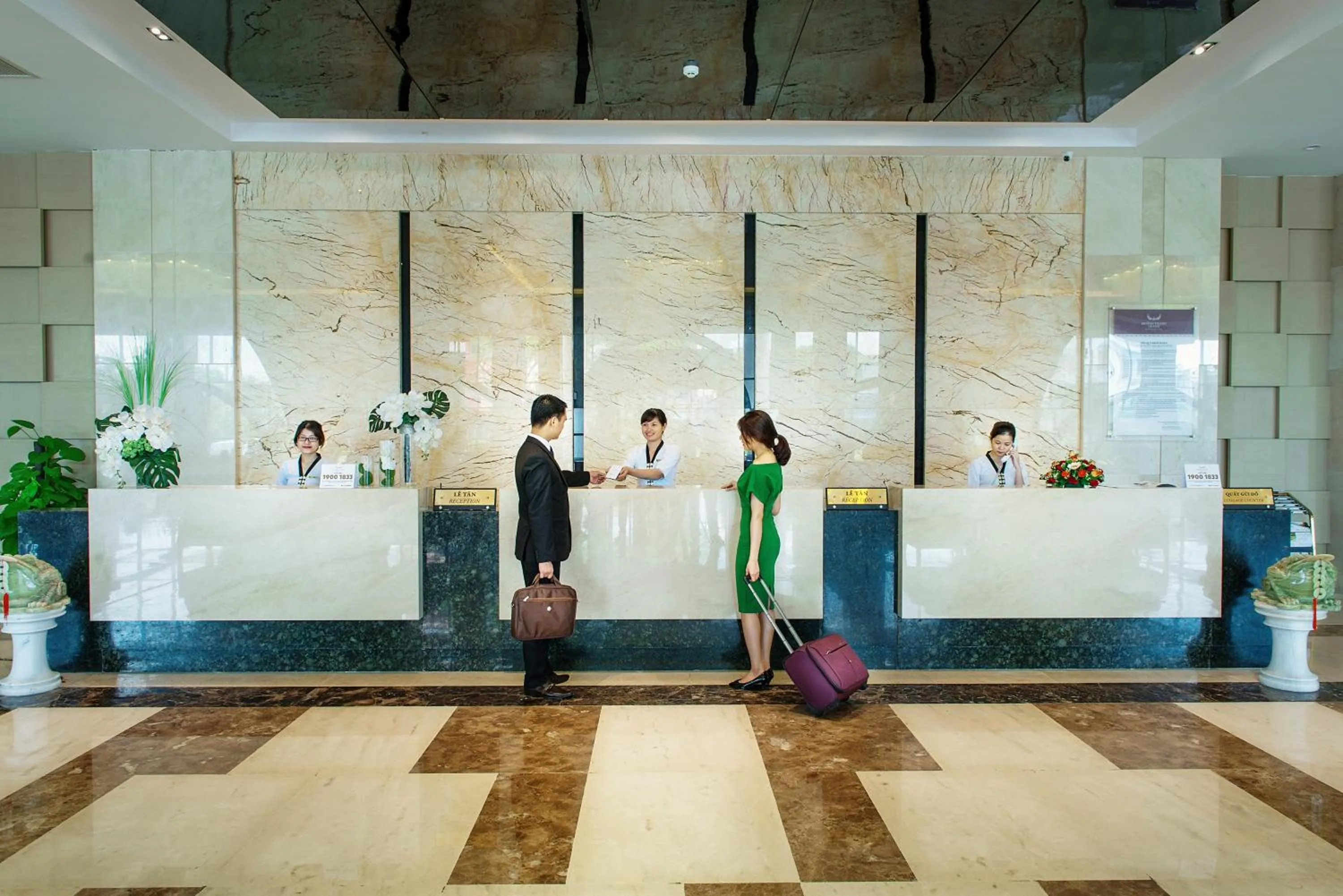 Lobby or reception in Muong Thanh Grand Quang Nam