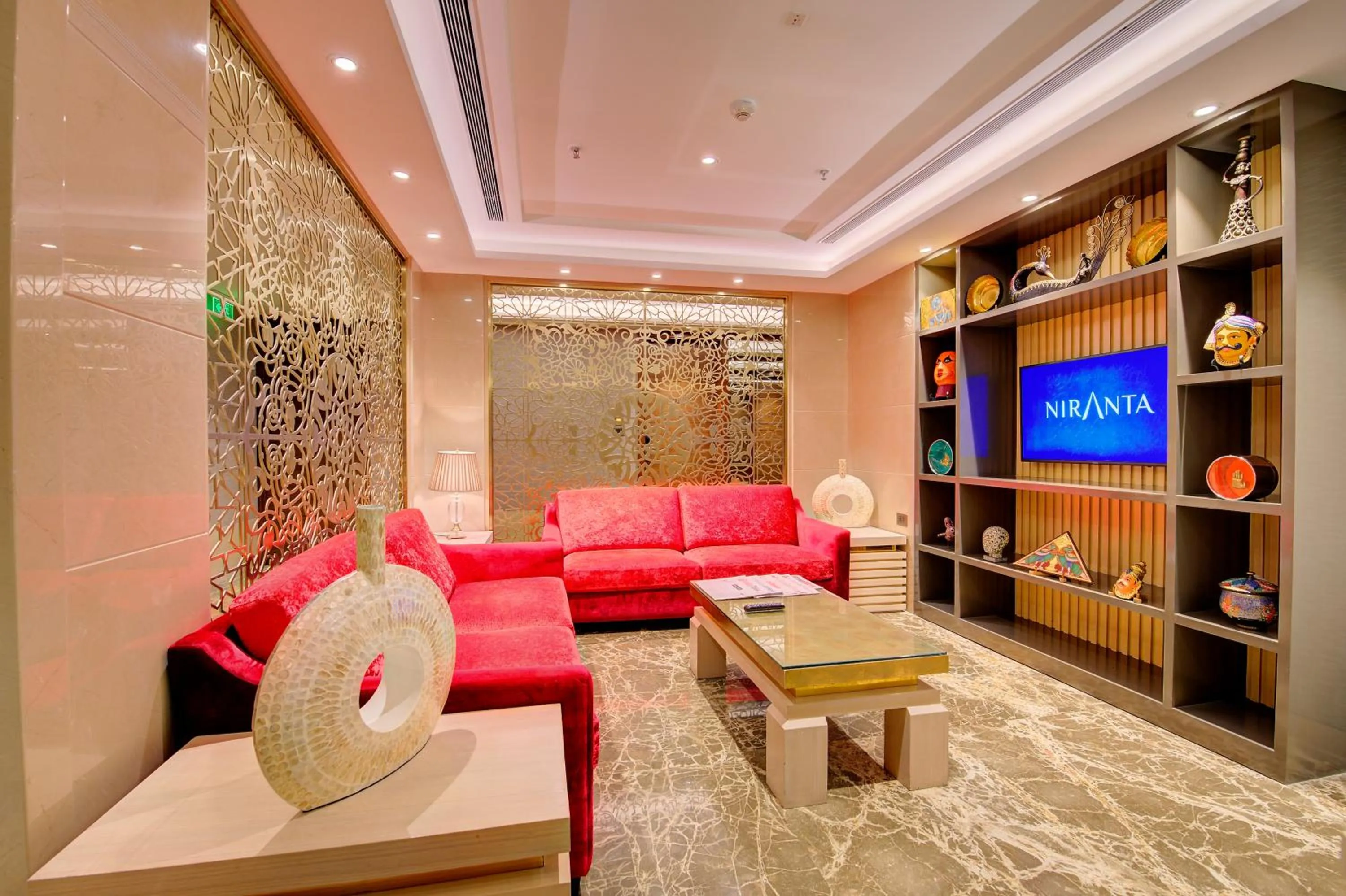 Seating area in Niranta Transit Hotel Terminal 2 Arrivals/Landside