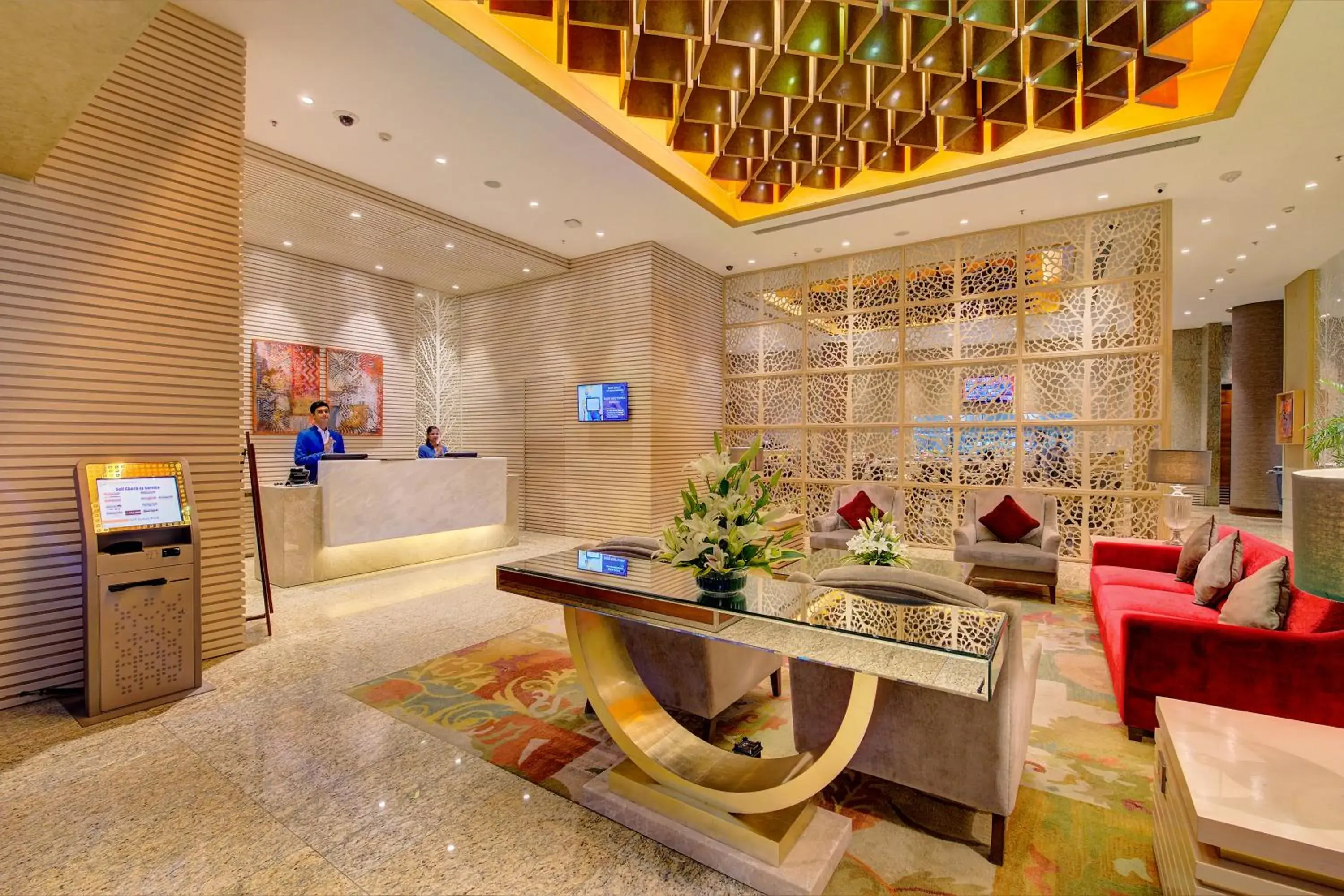 Lobby or reception in Niranta Transit Hotel Terminal 2 Arrivals/Landside Lobby or reception in Niranta Transit Hotel Terminal 2 Arrivals/Landside