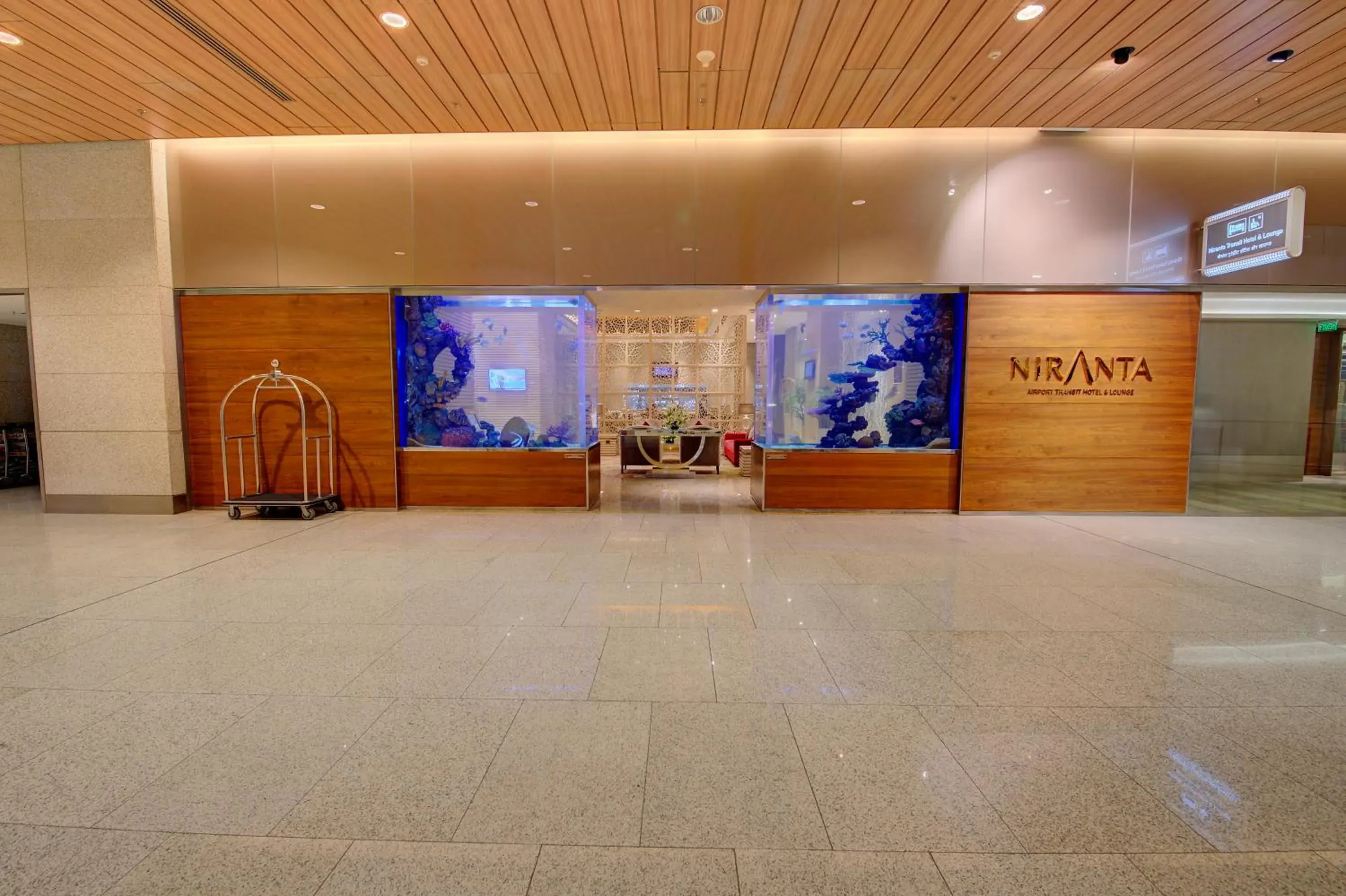 Facade/entrance in Niranta Transit Hotel Terminal 2 Arrivals/Landside Facade/entrance in Niranta Transit Hotel Terminal 2 Arrivals/Landside