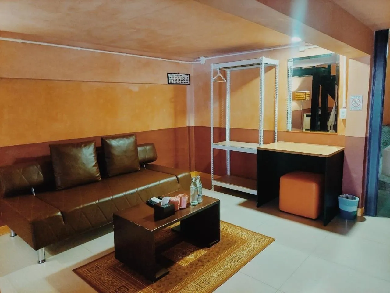 Seating area in Retro Box Hotel Chumphon