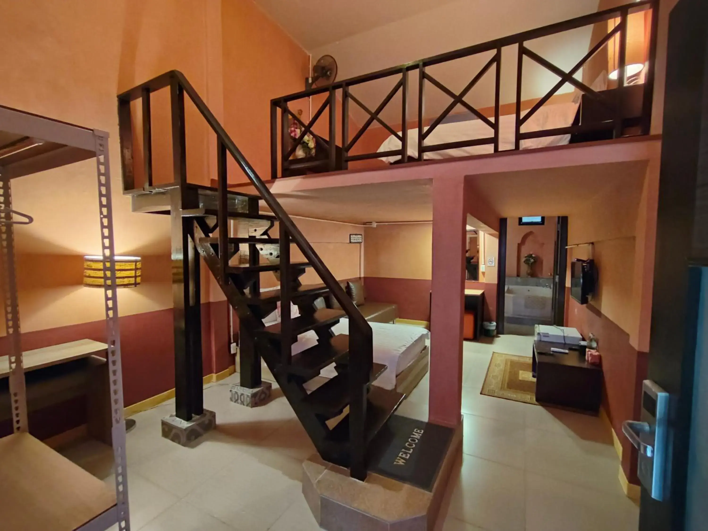 Bed in Retro Box Hotel Chumphon Bed in Retro Box Hotel Chumphon