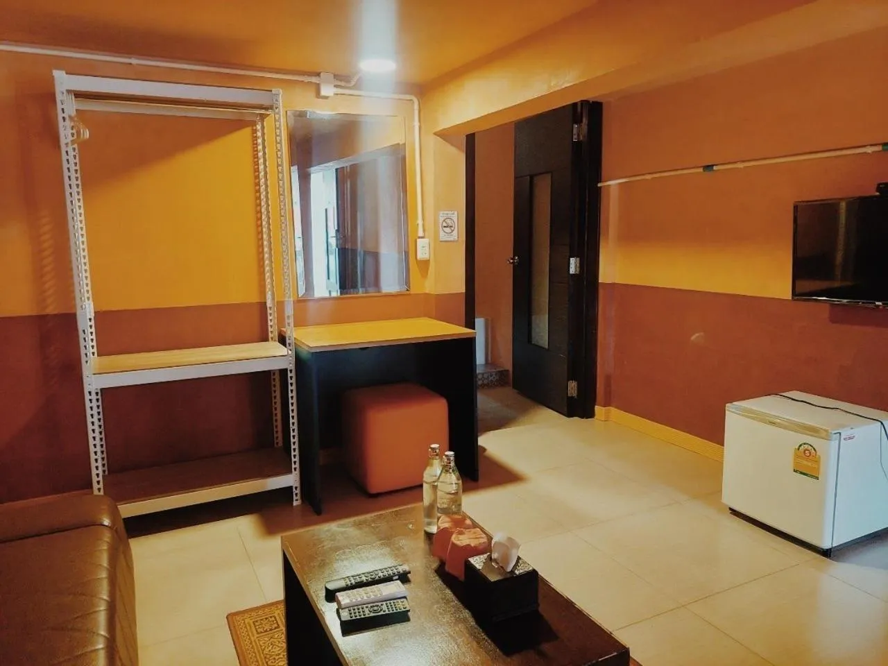 Seating area in Retro Box Hotel Chumphon