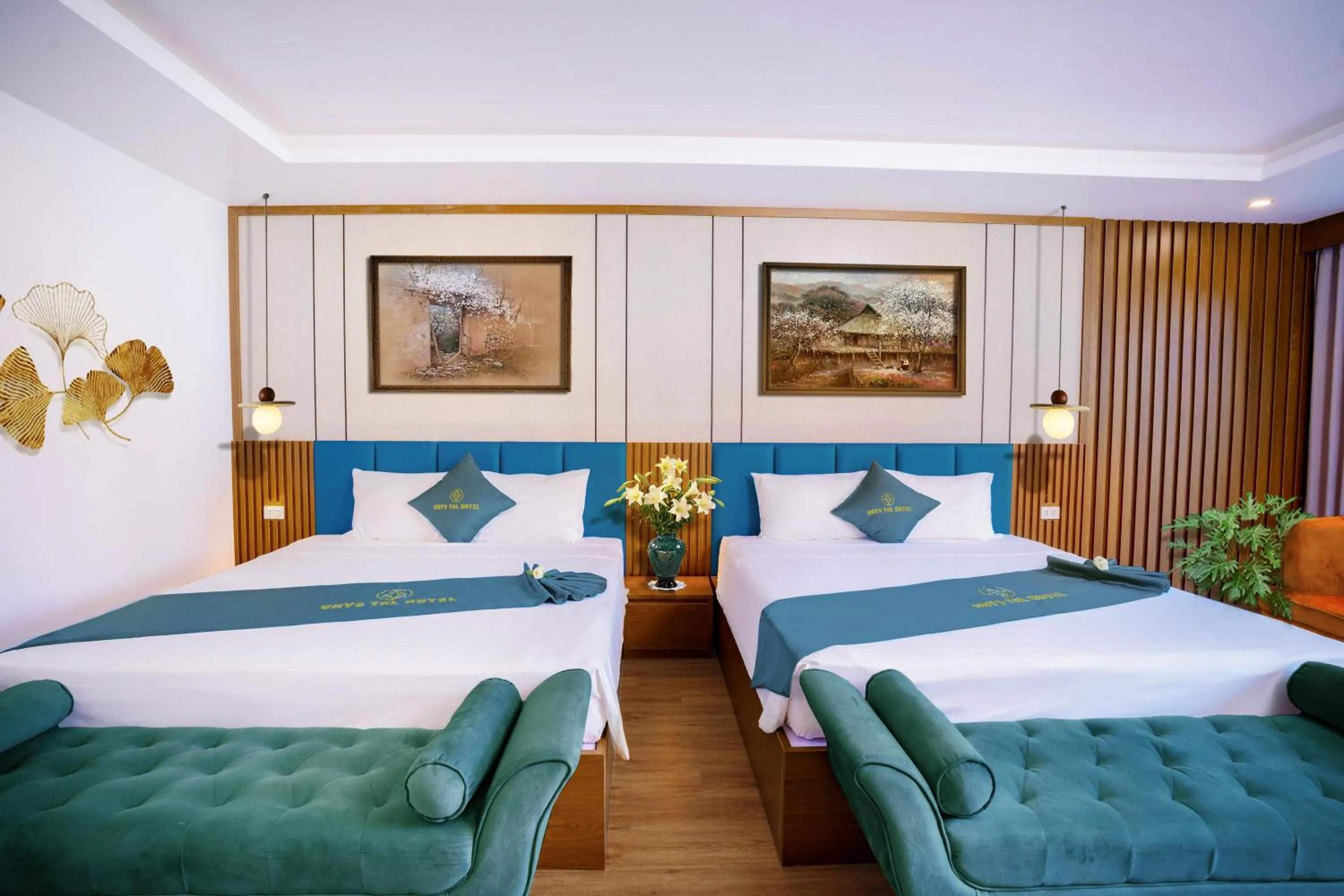 Bed in Skyview Hotel Halong