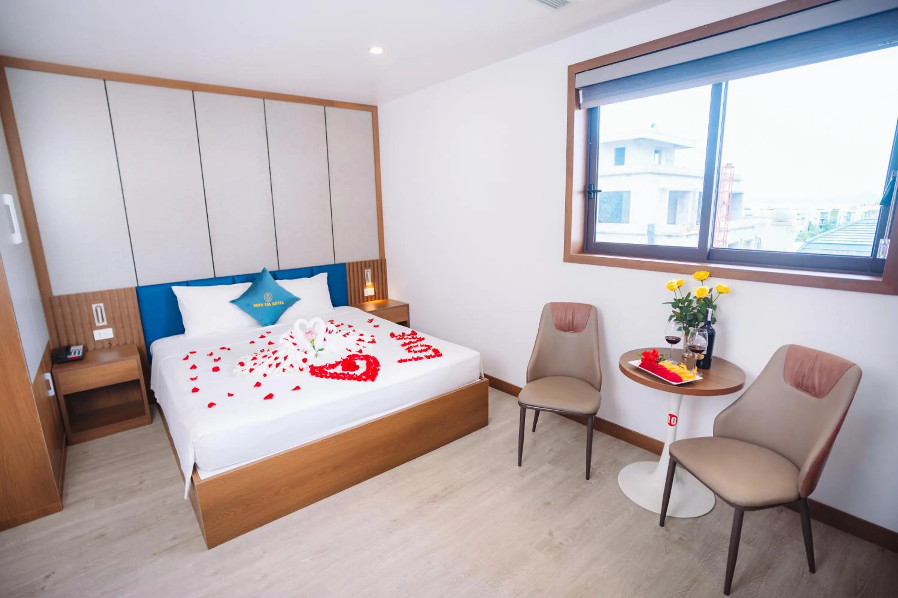 Bed in Skyview Hotel Halong