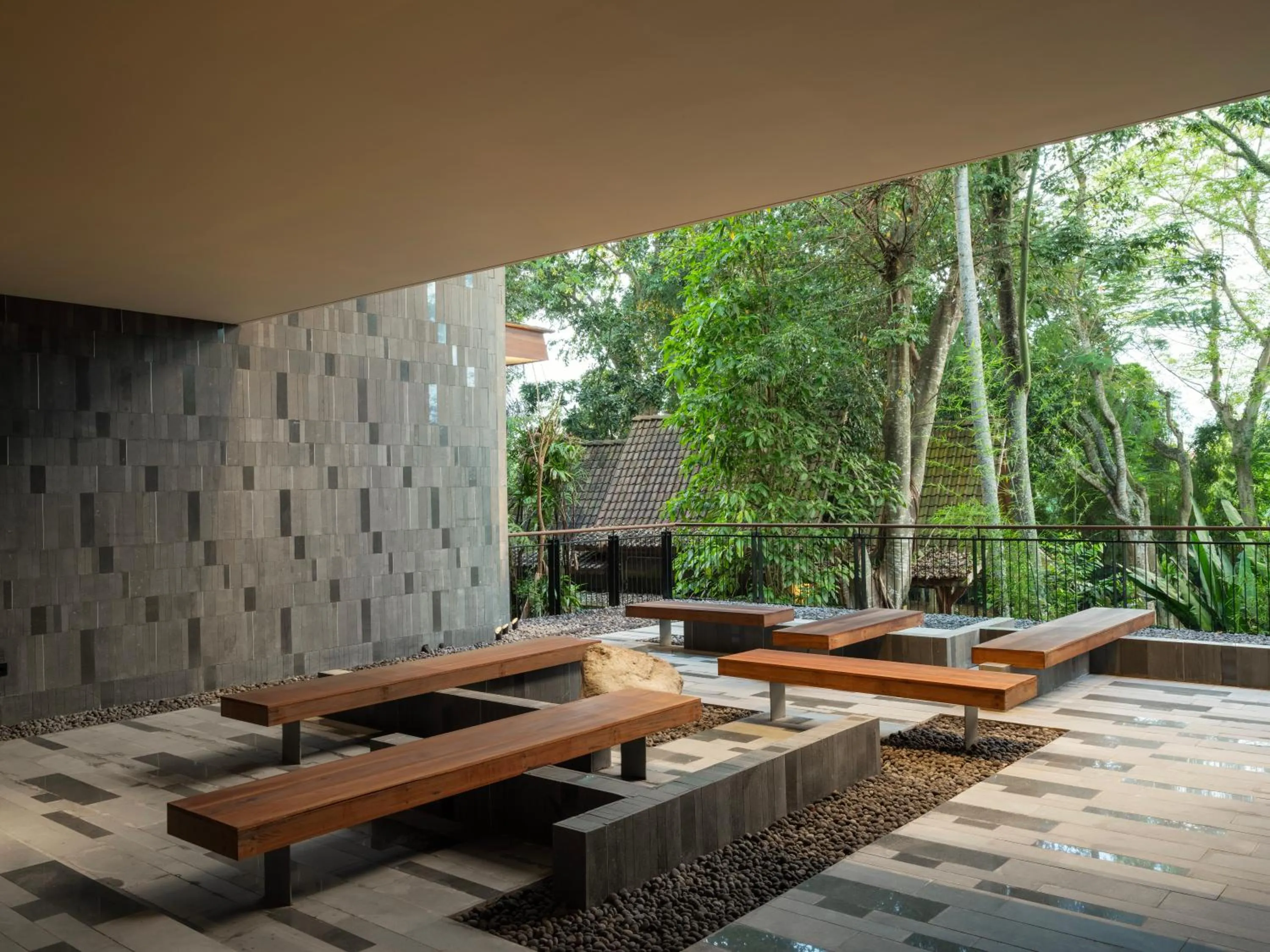 Seating area in Alaya Suites Ubud