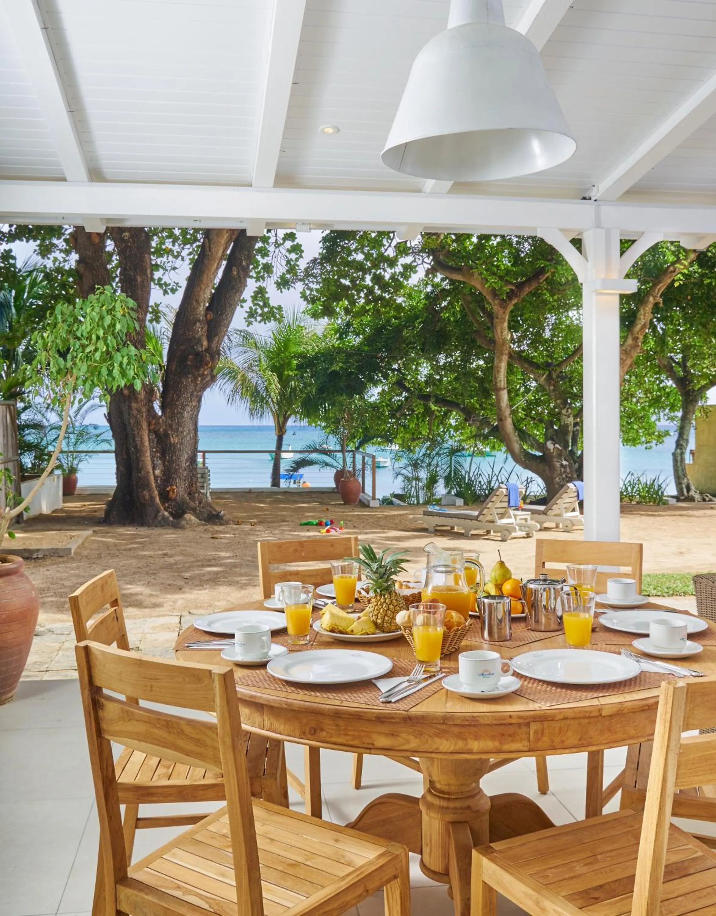 Dining area in Le Beachclub