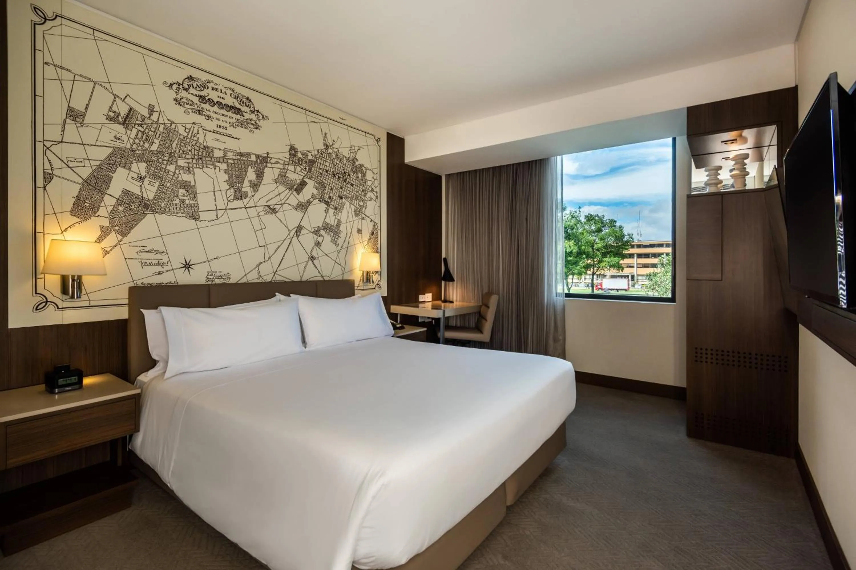 Bedroom, Bed in Courtyard by Marriott Bogota Airport