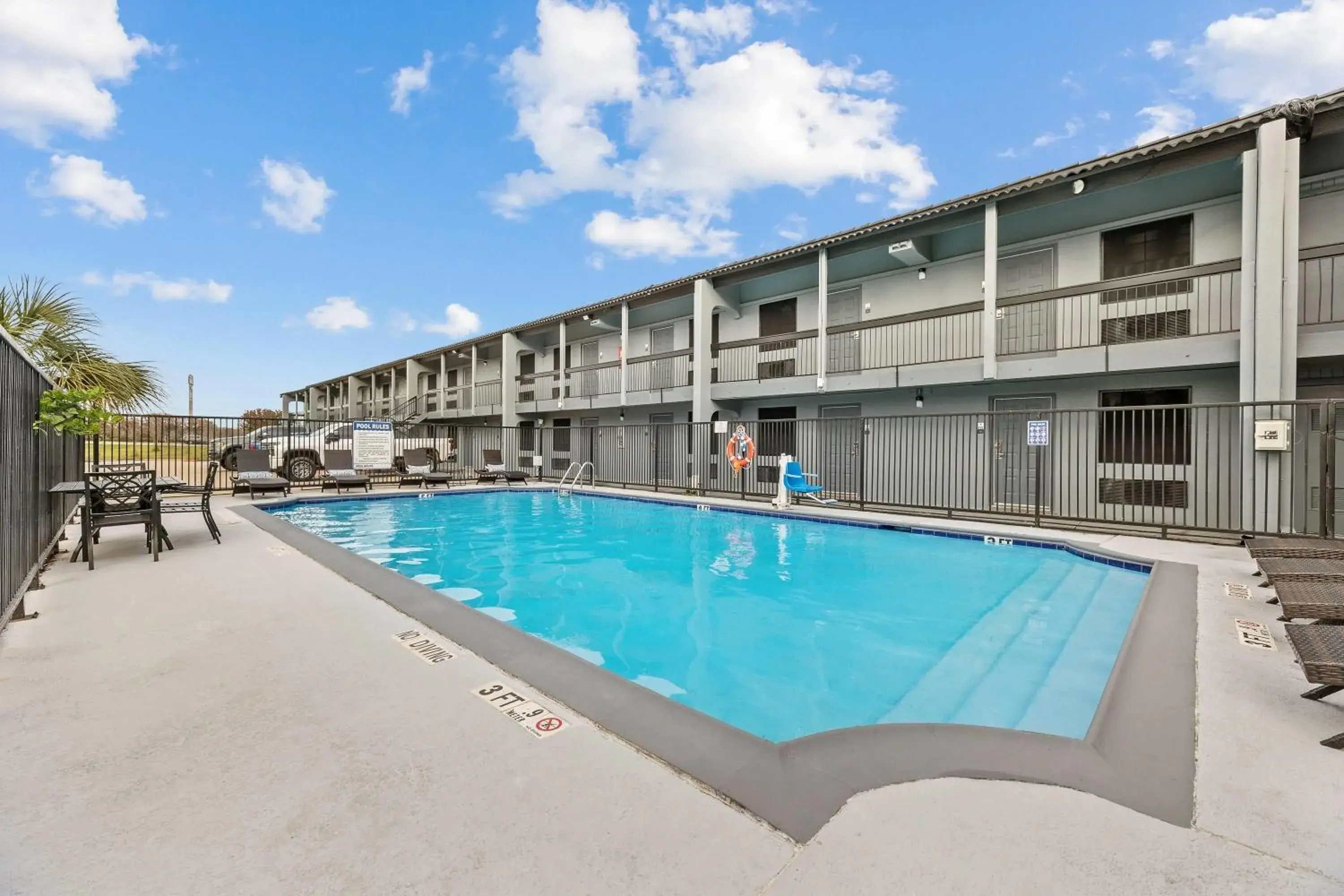 Pool view in Super 8 by Wyndham Texas City Pool view in Super 8 by Wyndham Texas City