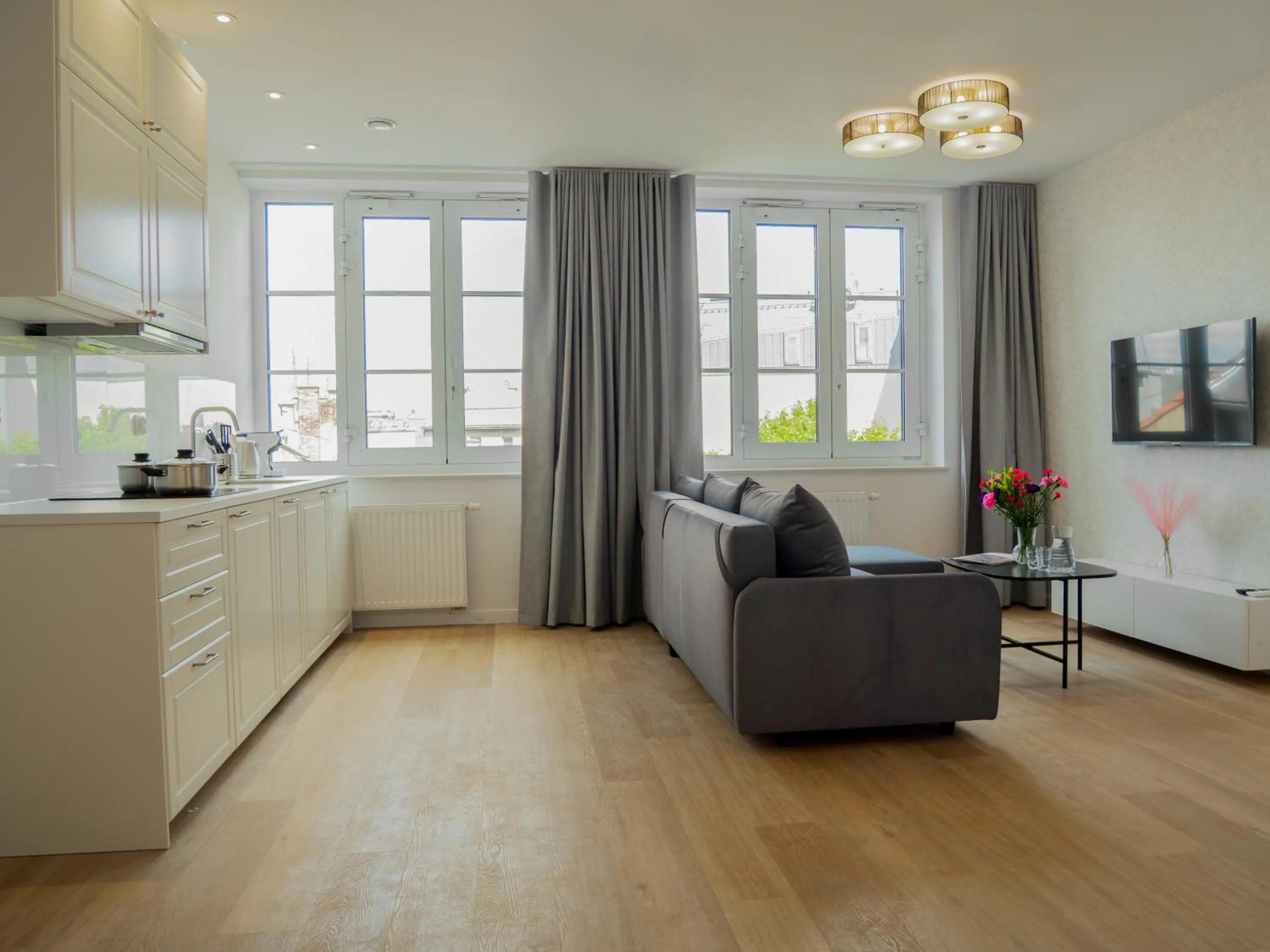 Kitchen or kitchenette in Długa 17 Residence