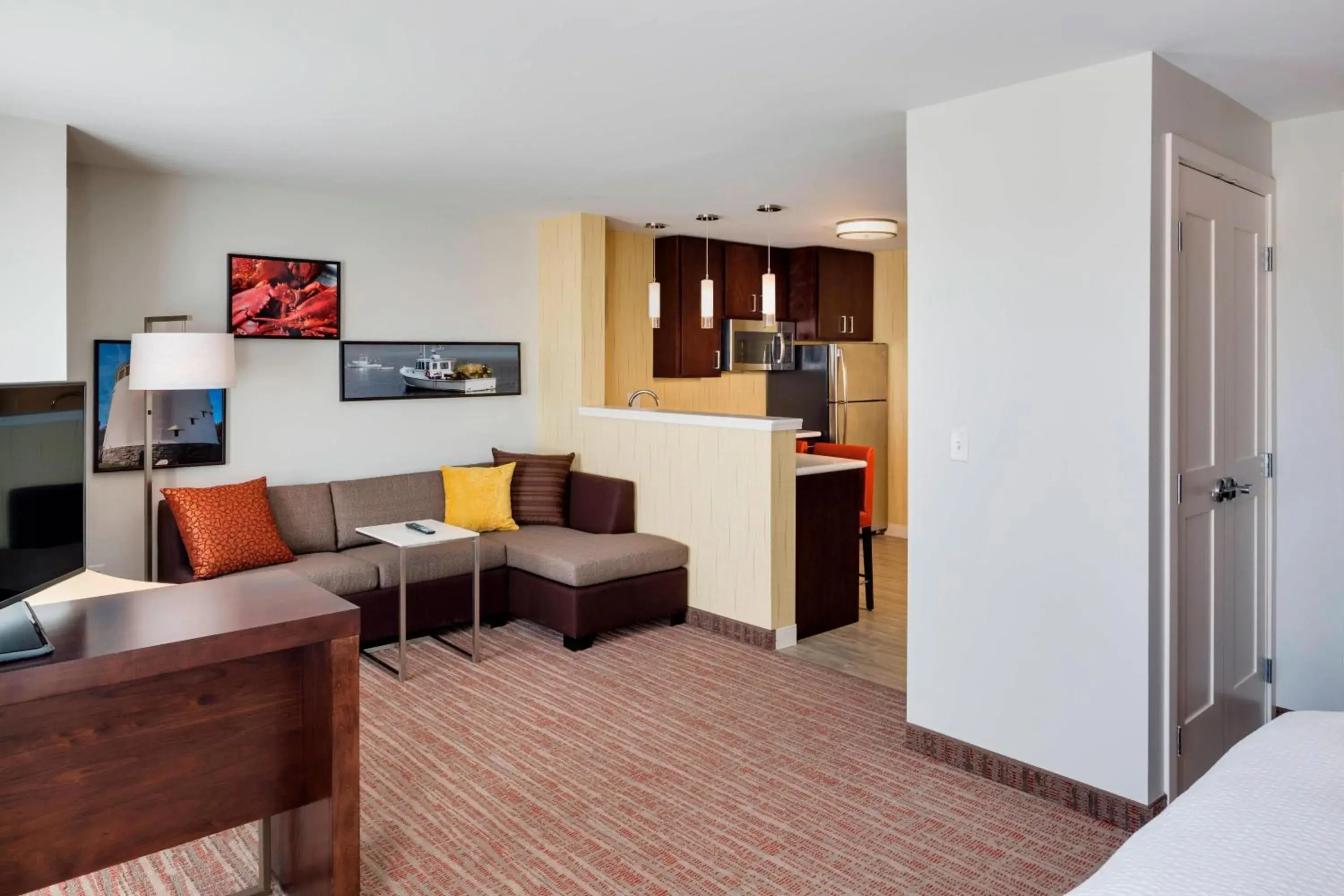 King Studio with Sofa Bed and Roll-in Shower - Mobility and Hearing Accessible in Residence Inn by Marriott Bangor King Studio with Sofa Bed and Roll-in Shower - Mobility and Hearing Accessible in Residence Inn by Marriott Bangor
