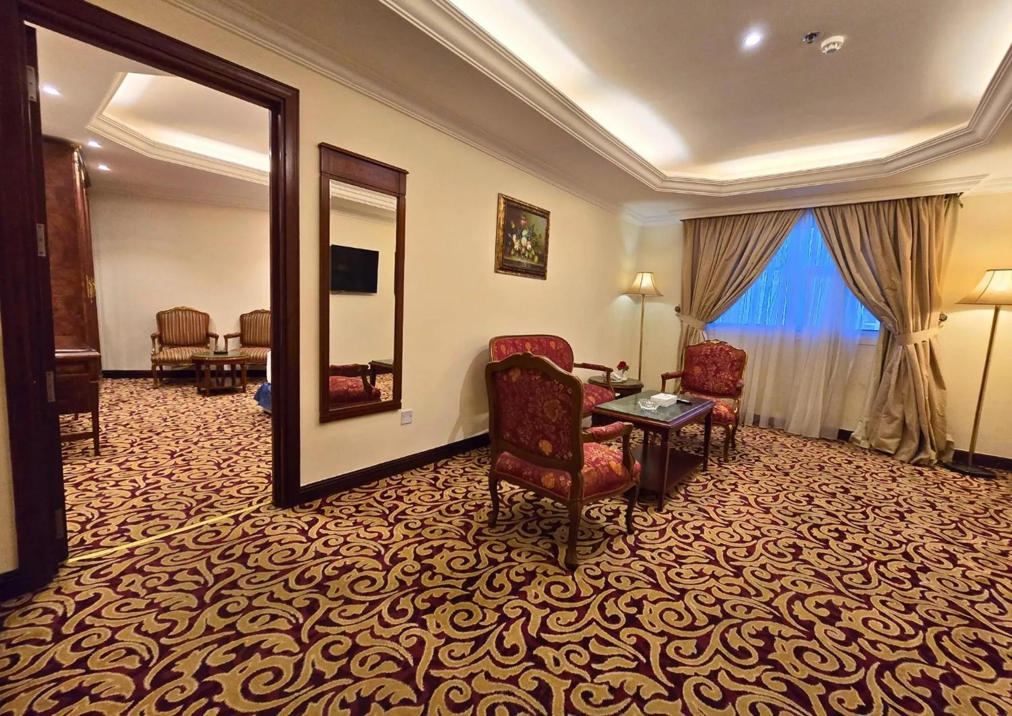 Seating area in Taj Celine Hotel