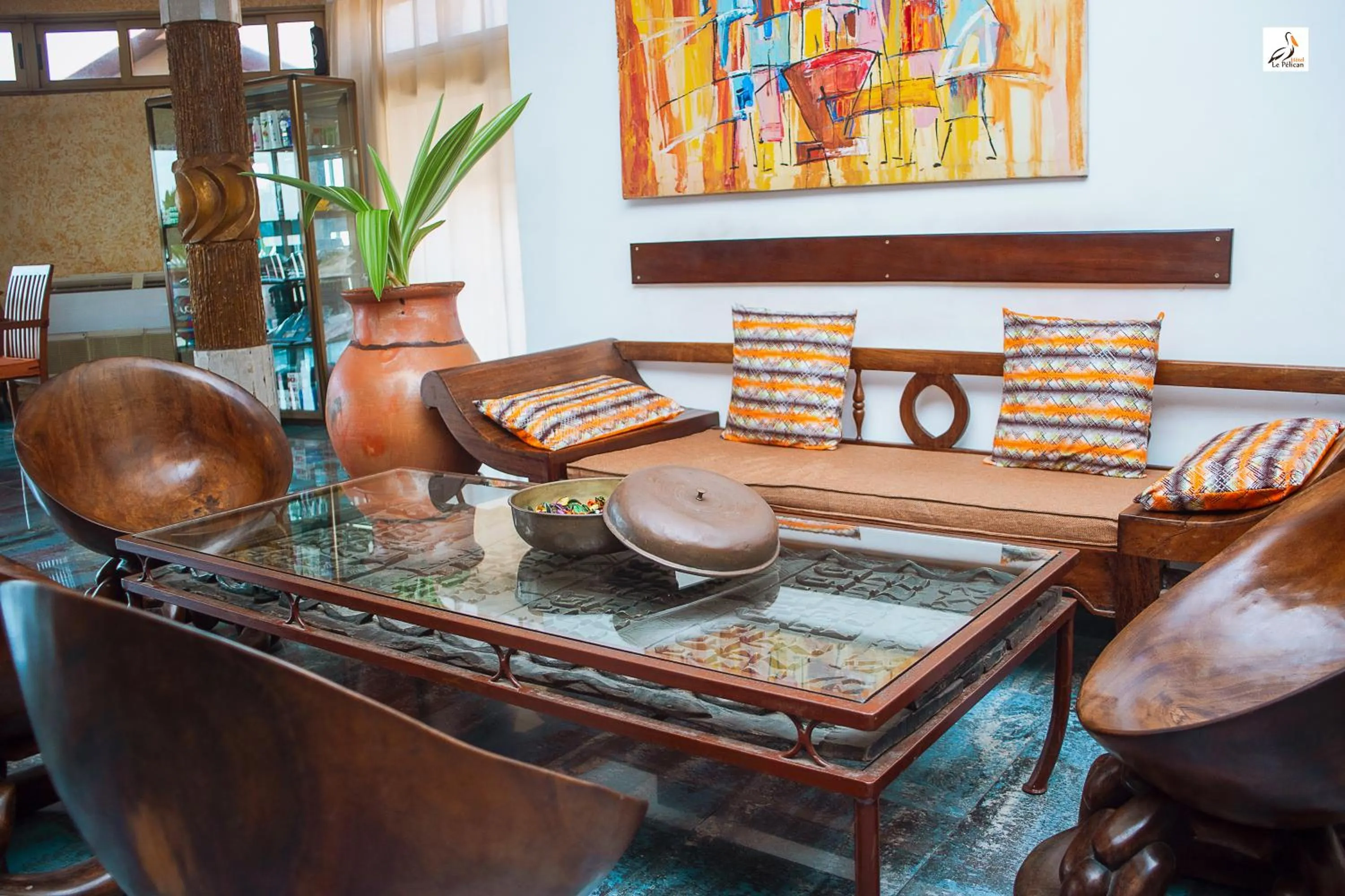 Lobby or reception in Hotel le Pelican