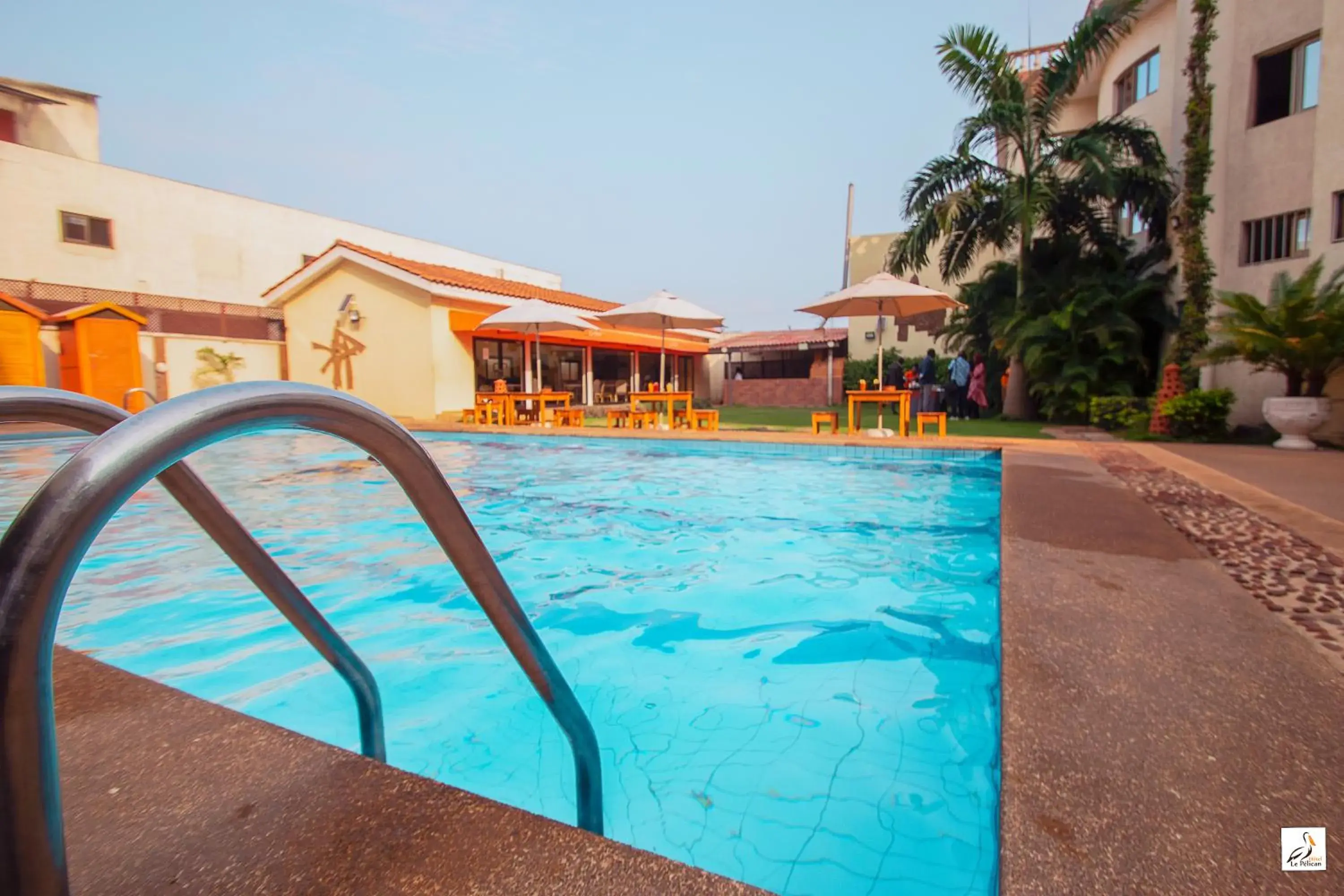 Pool view in Hotel le Pelican Pool view in Hotel le Pelican