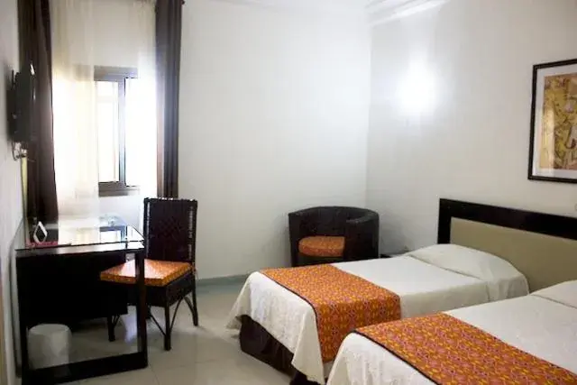 Bed in Hotel le Pelican Bed in Hotel le Pelican