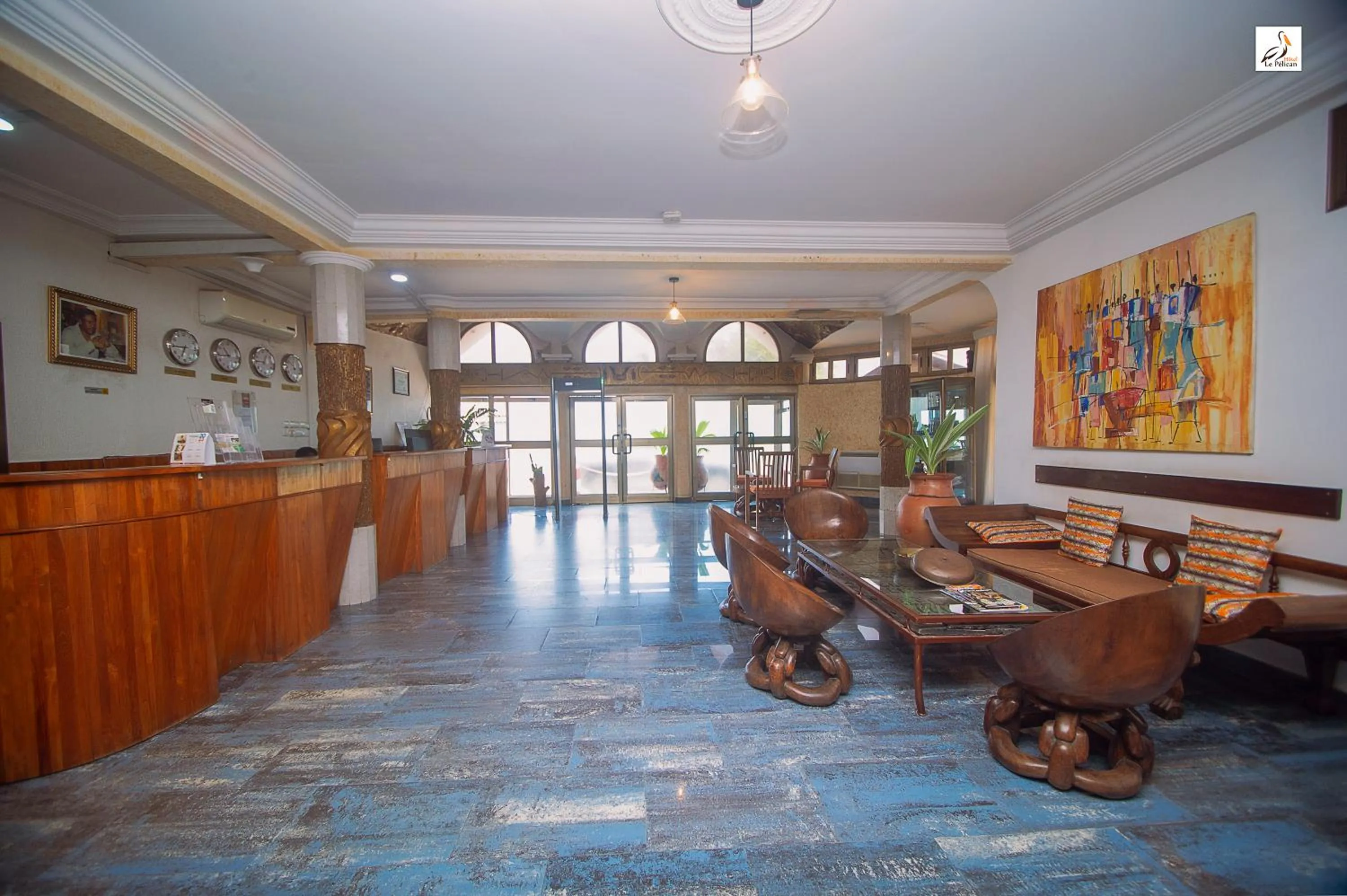 Lobby or reception in Hotel le Pelican