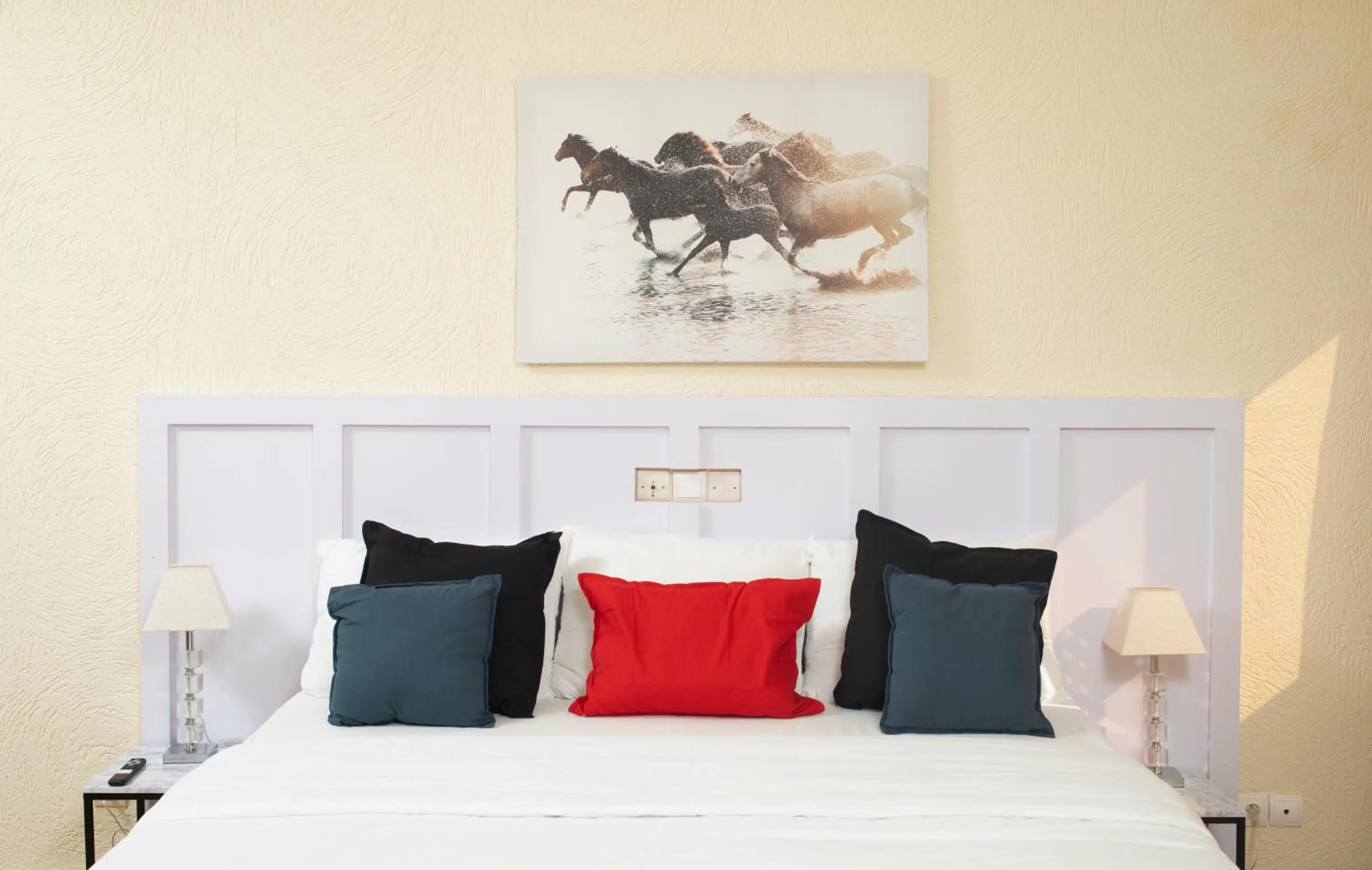 Bed in Hotel le Pelican