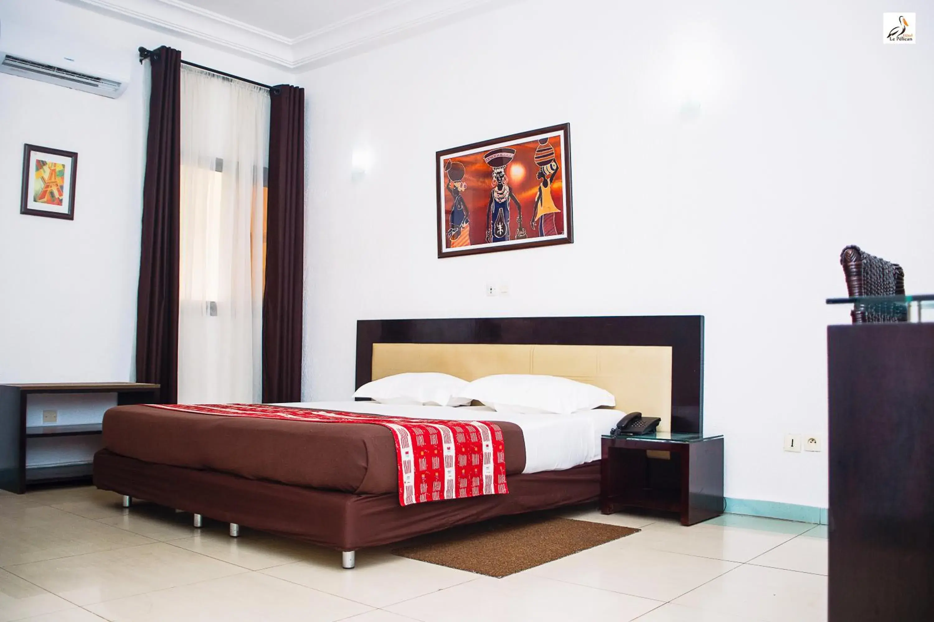 Bed in Hotel le Pelican Bed in Hotel le Pelican