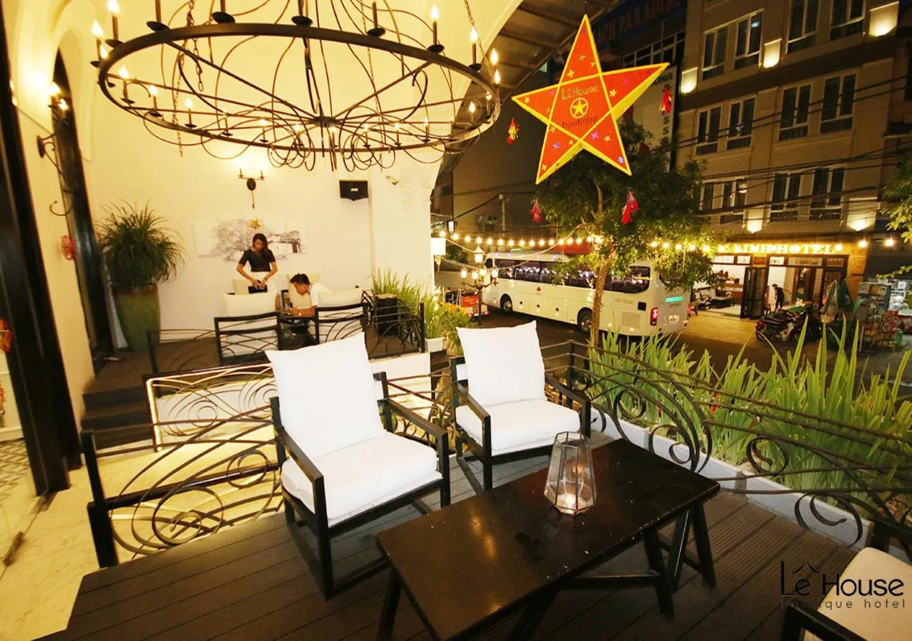 Patio in Le House Boutique Hotel - 100m to the beach