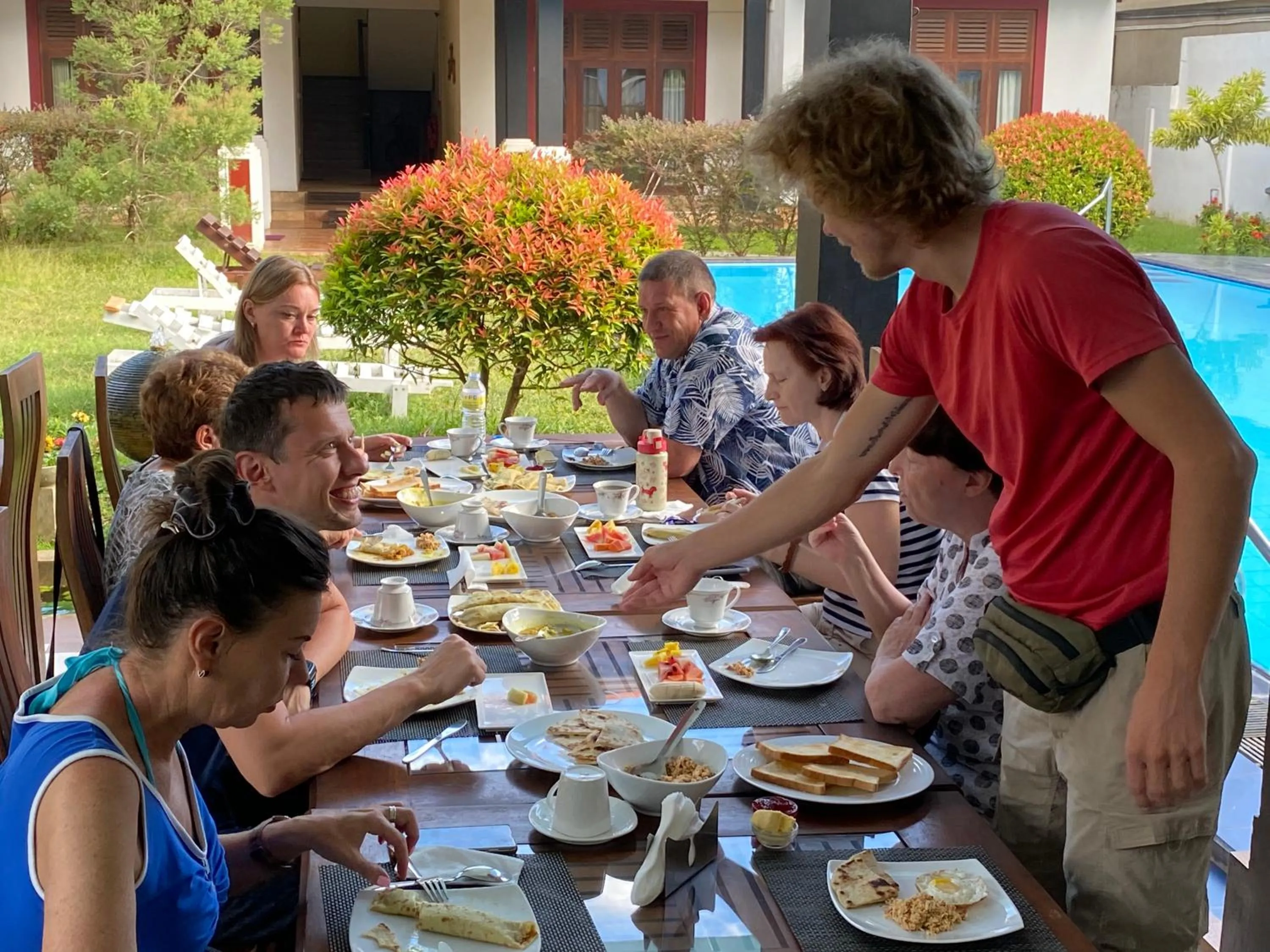 group of guests in Christima Residence