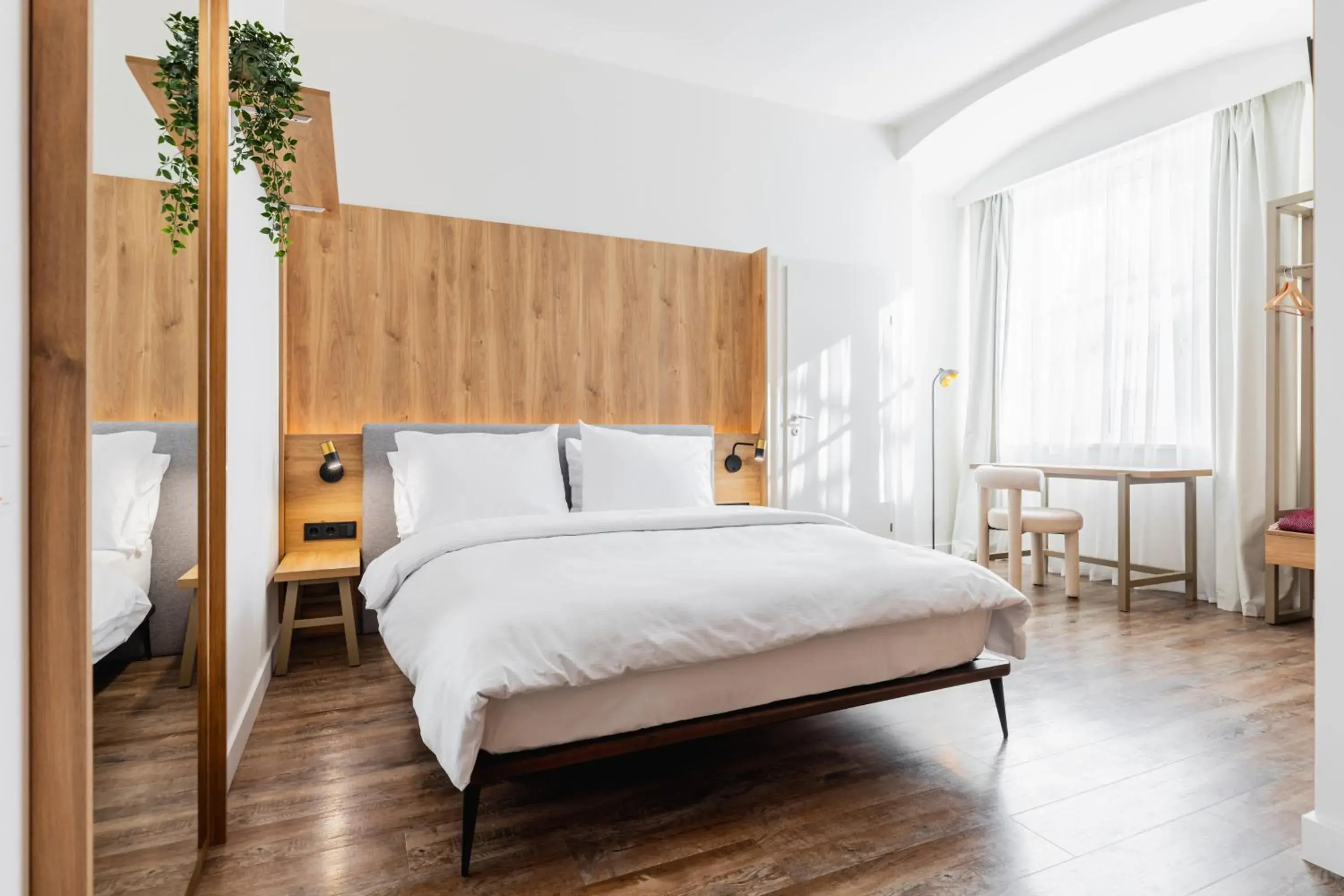 Bed in FortyPlusOne Hotel Vienna Bed in FortyPlusOne Hotel Vienna