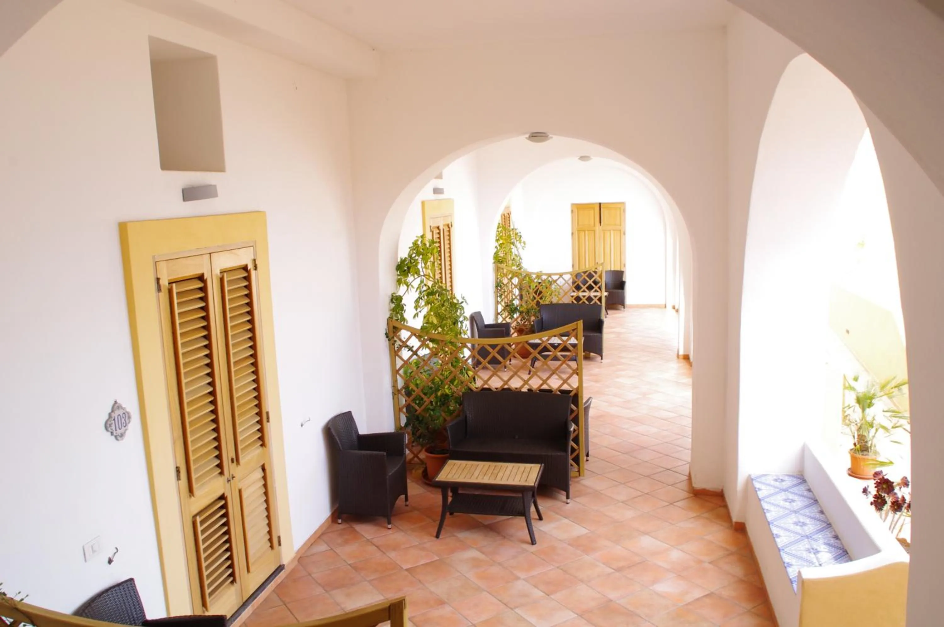 Patio in Solemar Hotel