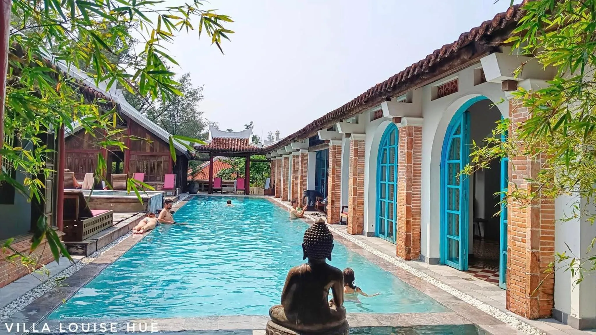 Swimming pool in Villa Louise Hue Beach Boutique Hotel