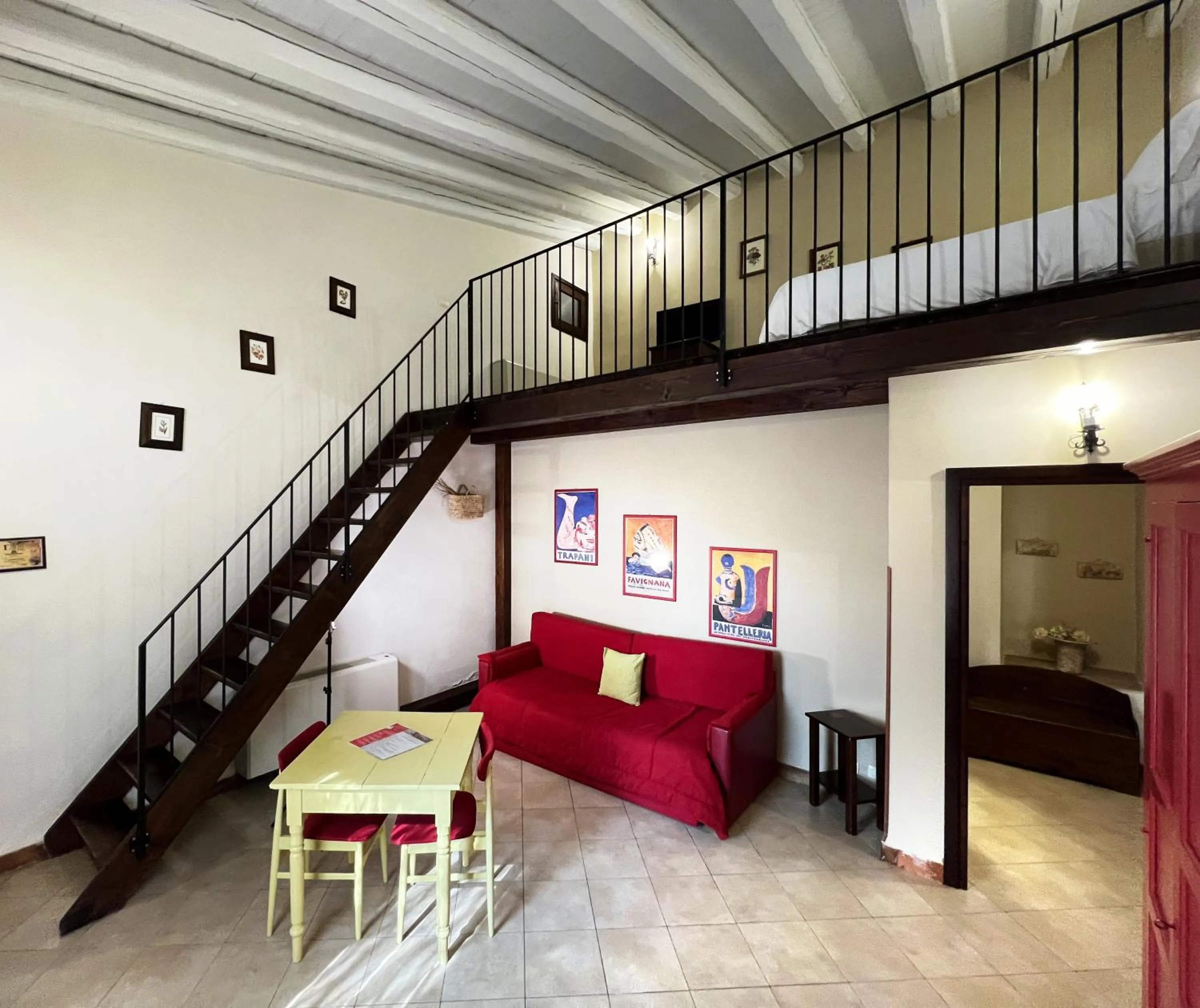 Seating area in Case Di Latomie