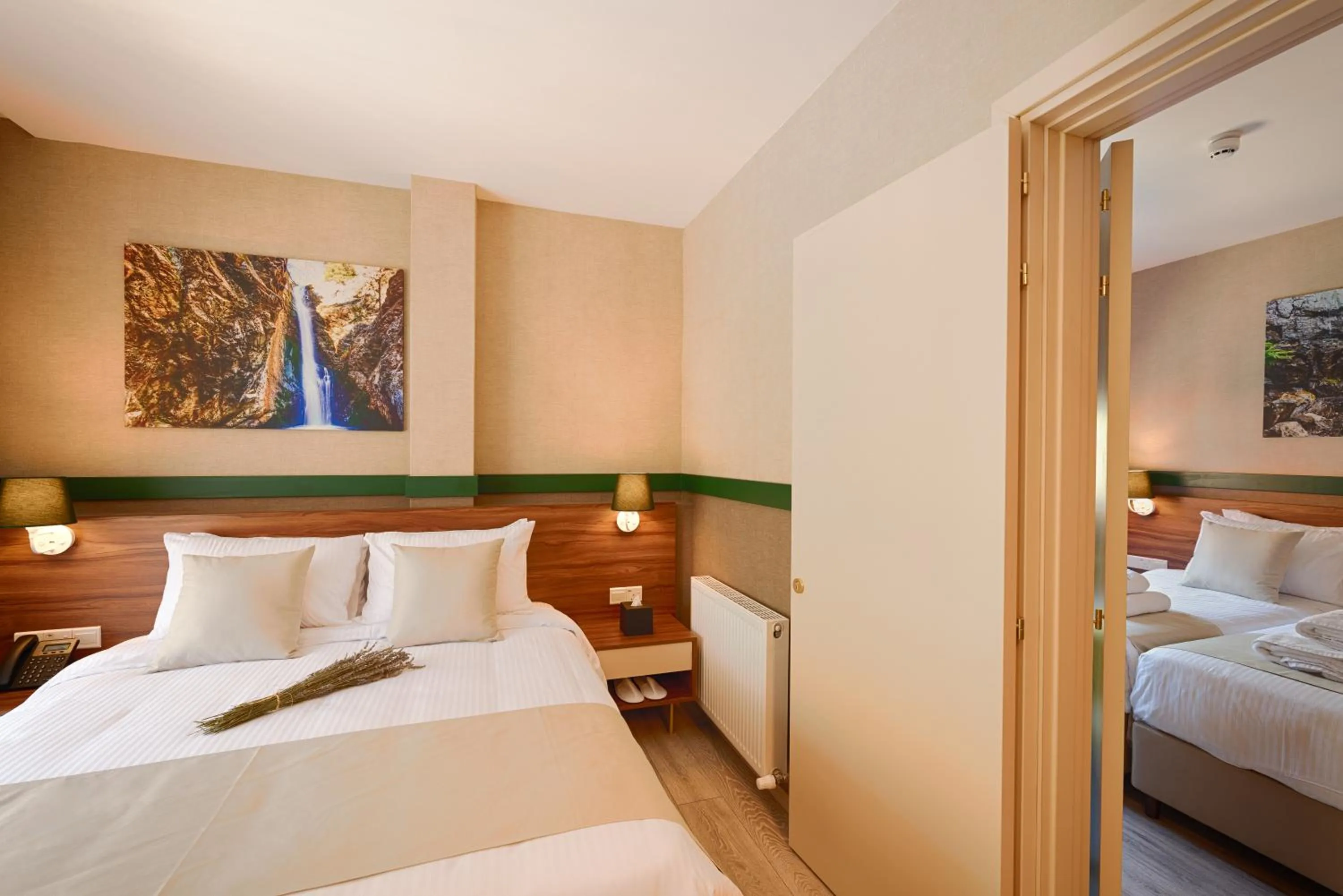 Spring, Bed in Petit Palais Platres Boutique Hotel