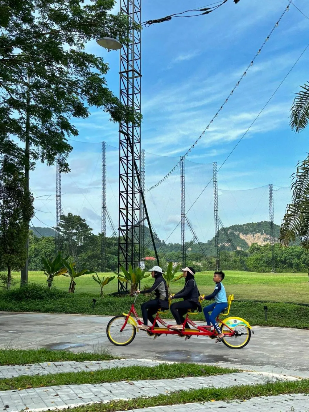 Cycling in Glamping at Xscape Tambun
