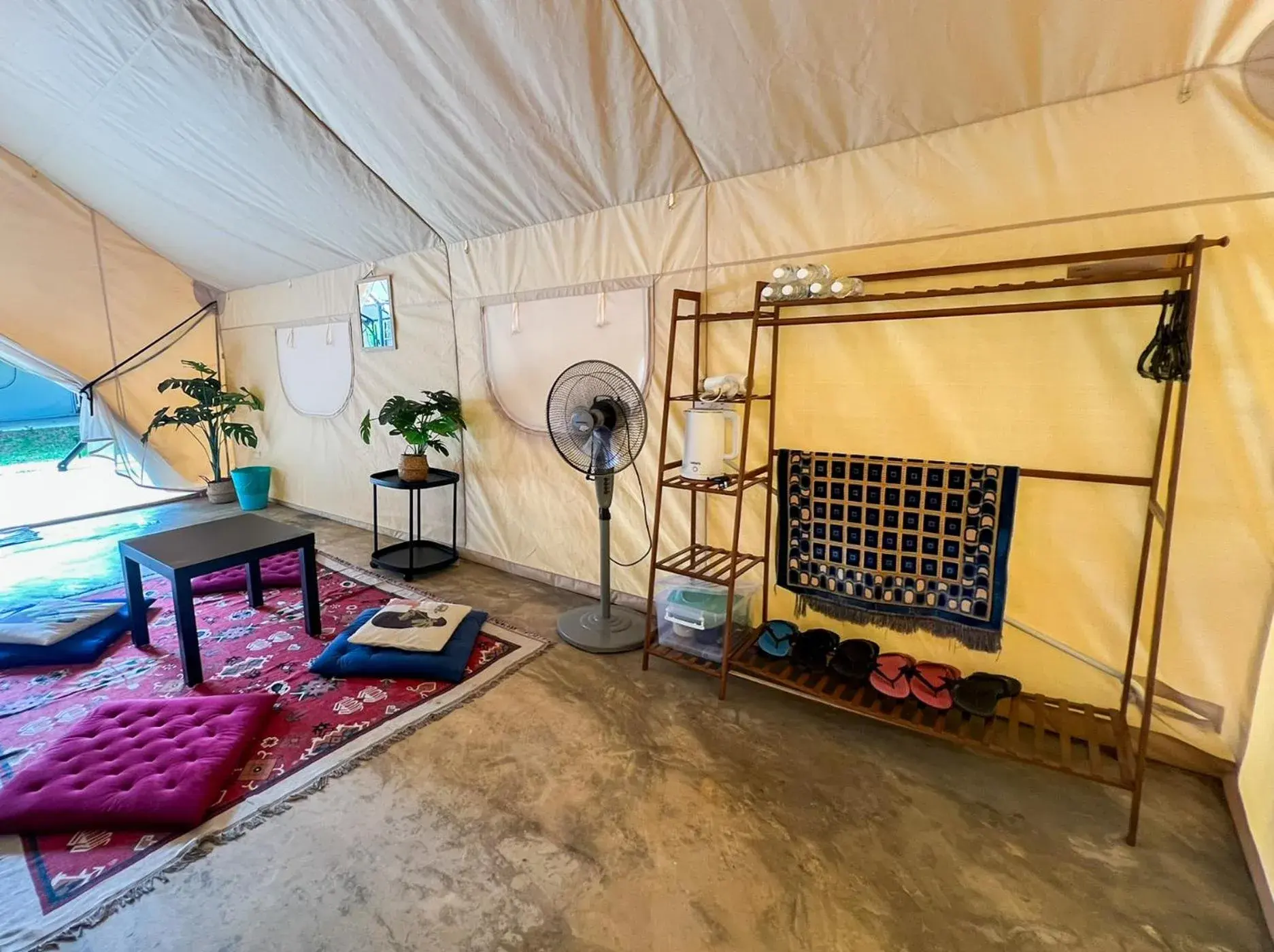Coffee/tea facilities, Bed in Glamping at Xscape Tambun Coffee/tea facilities, Bed in Glamping at Xscape Tambun