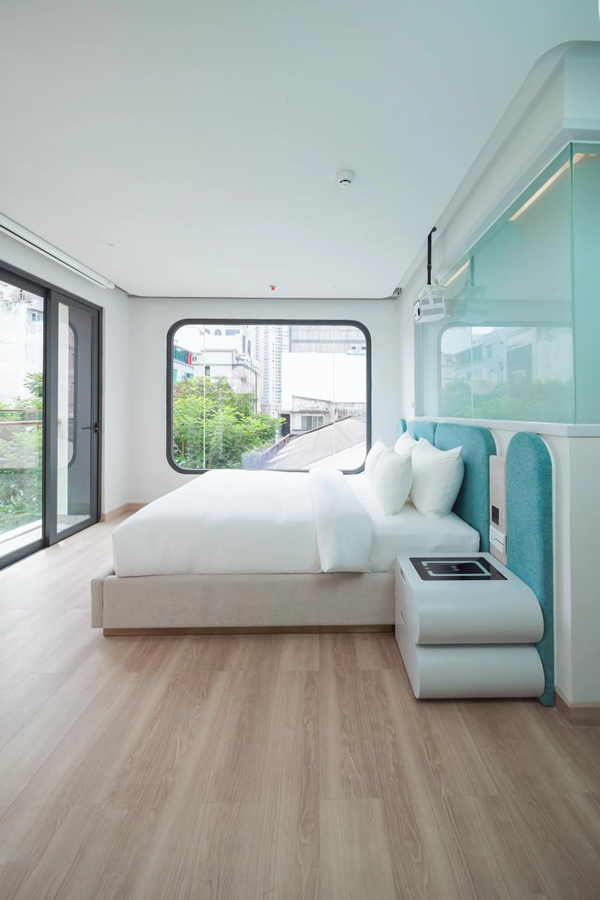 Bed in IconSphere Hotel